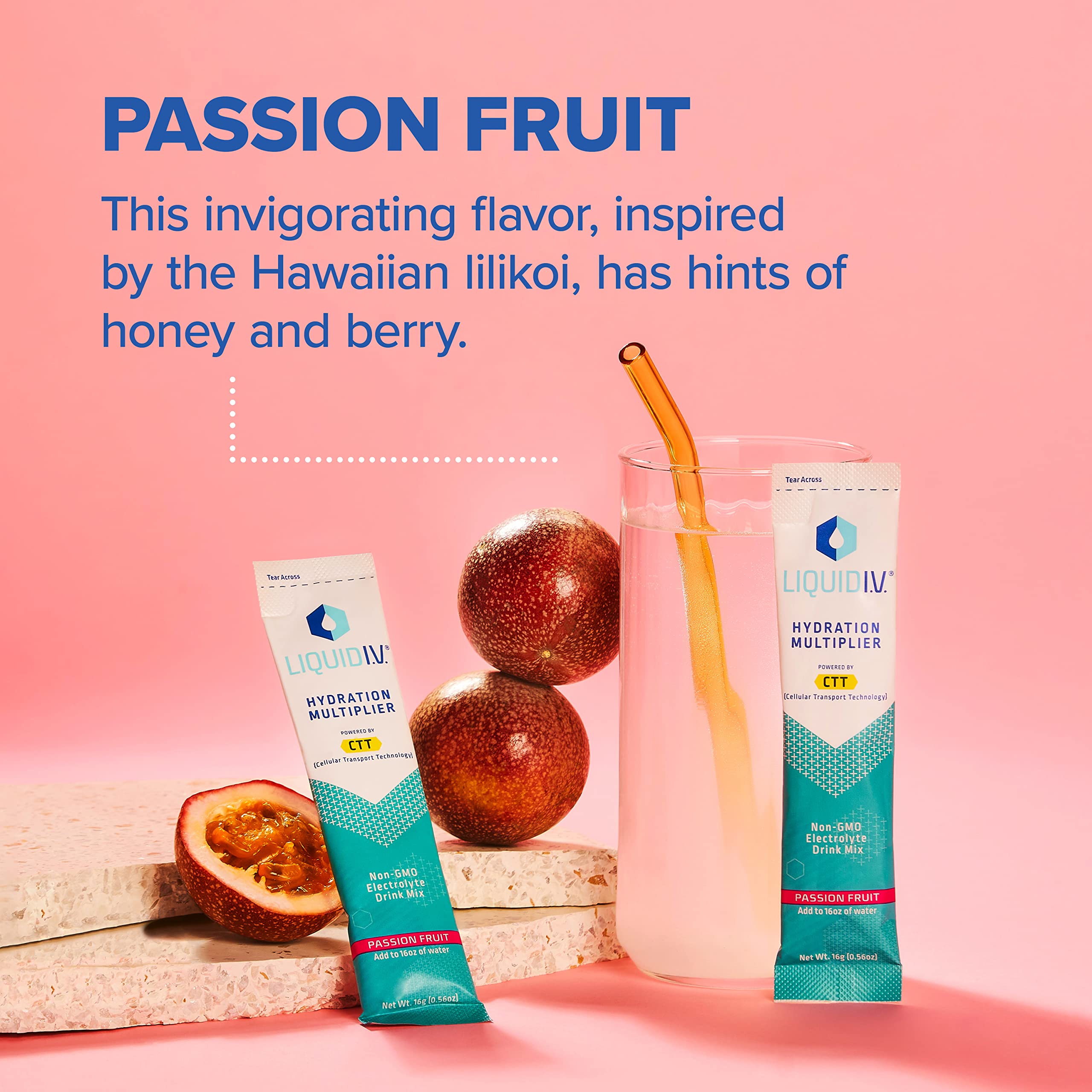 Liquid I.V. Hydration Multiplier - Passion Fruit - Hydration Powder Packets | Electrolyte Liquid I.V.Au supplements