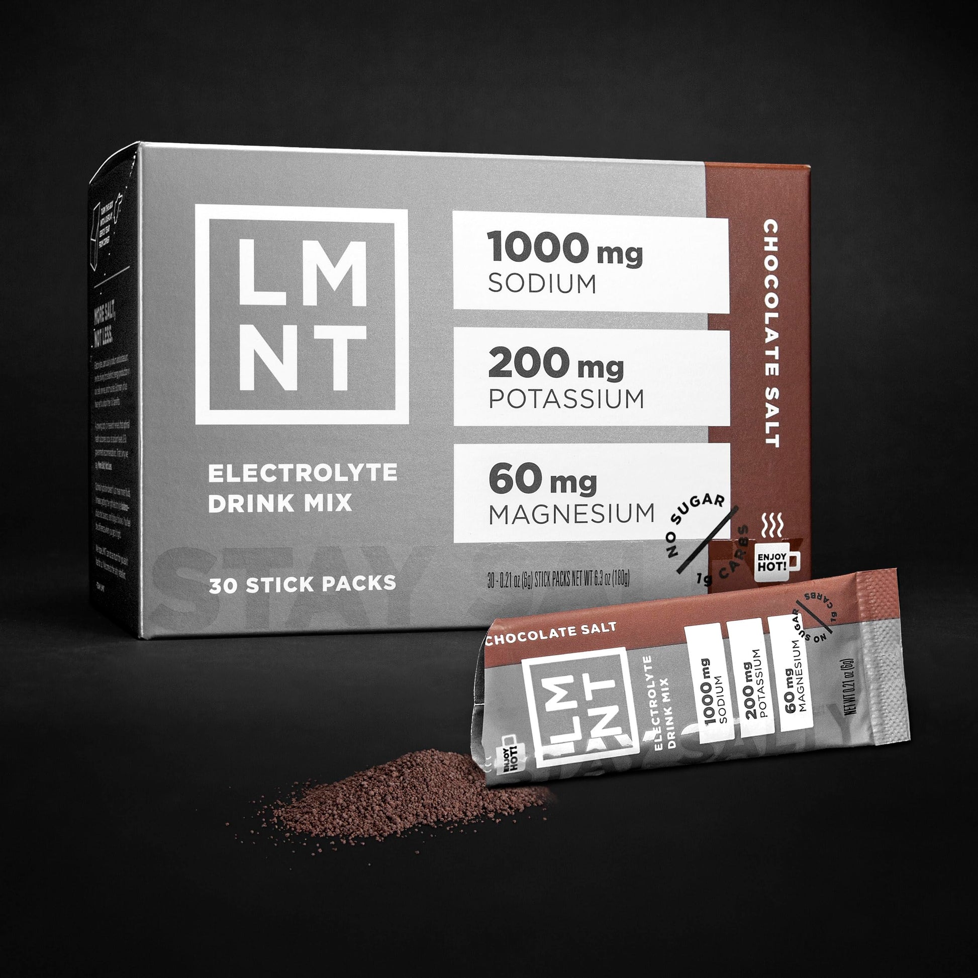 LMNT Zero-Sugar Electrolytes - Hot Chocolate Salt - Hydration Powder Packets Drink LMNTAu supplements