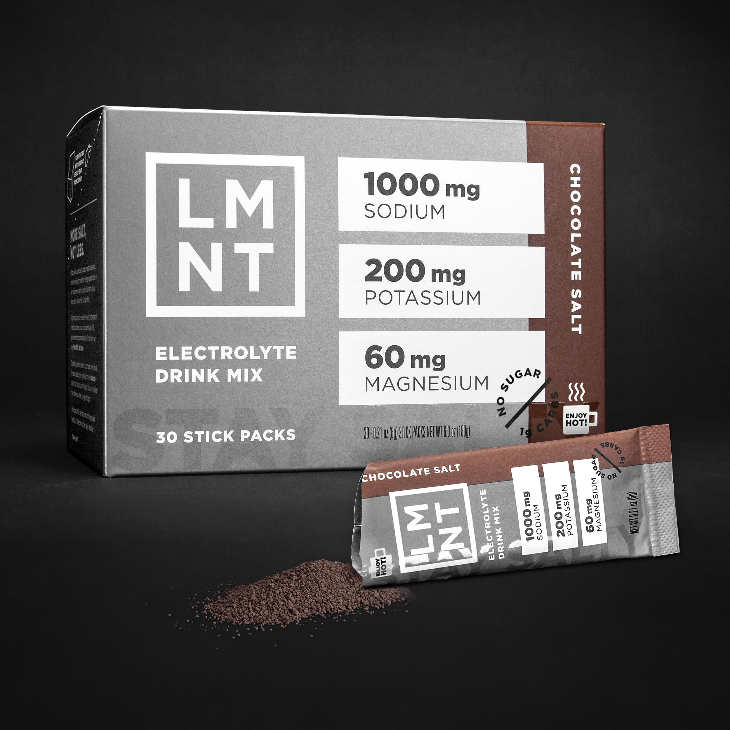 LMNT Zero-Sugar Electrolytes - Hot Chocolate Salt - Hydration Powder Packets Drink LMNTAu supplements