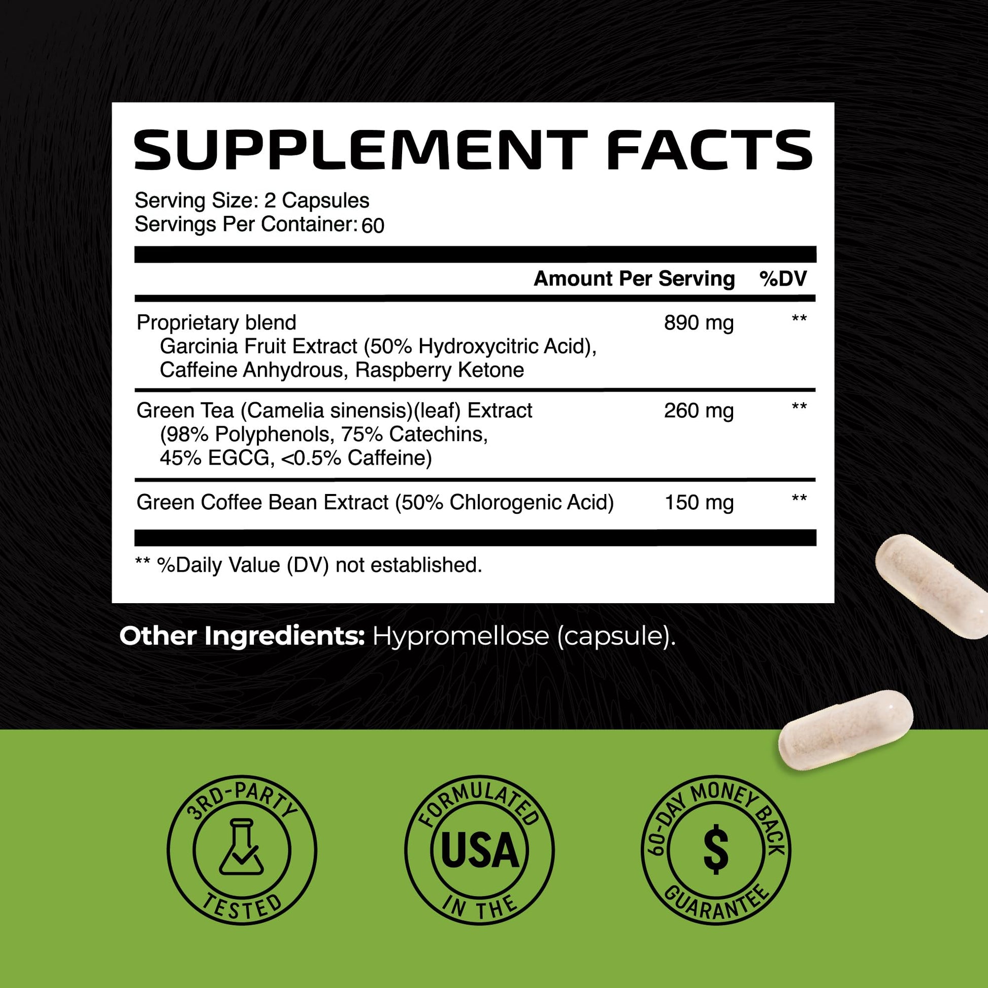 Green Tea Weight Loss Pills with Green Coffee Bean Extract | Belly Fat Burner, Metabolism Nobi NutritionUS supplements