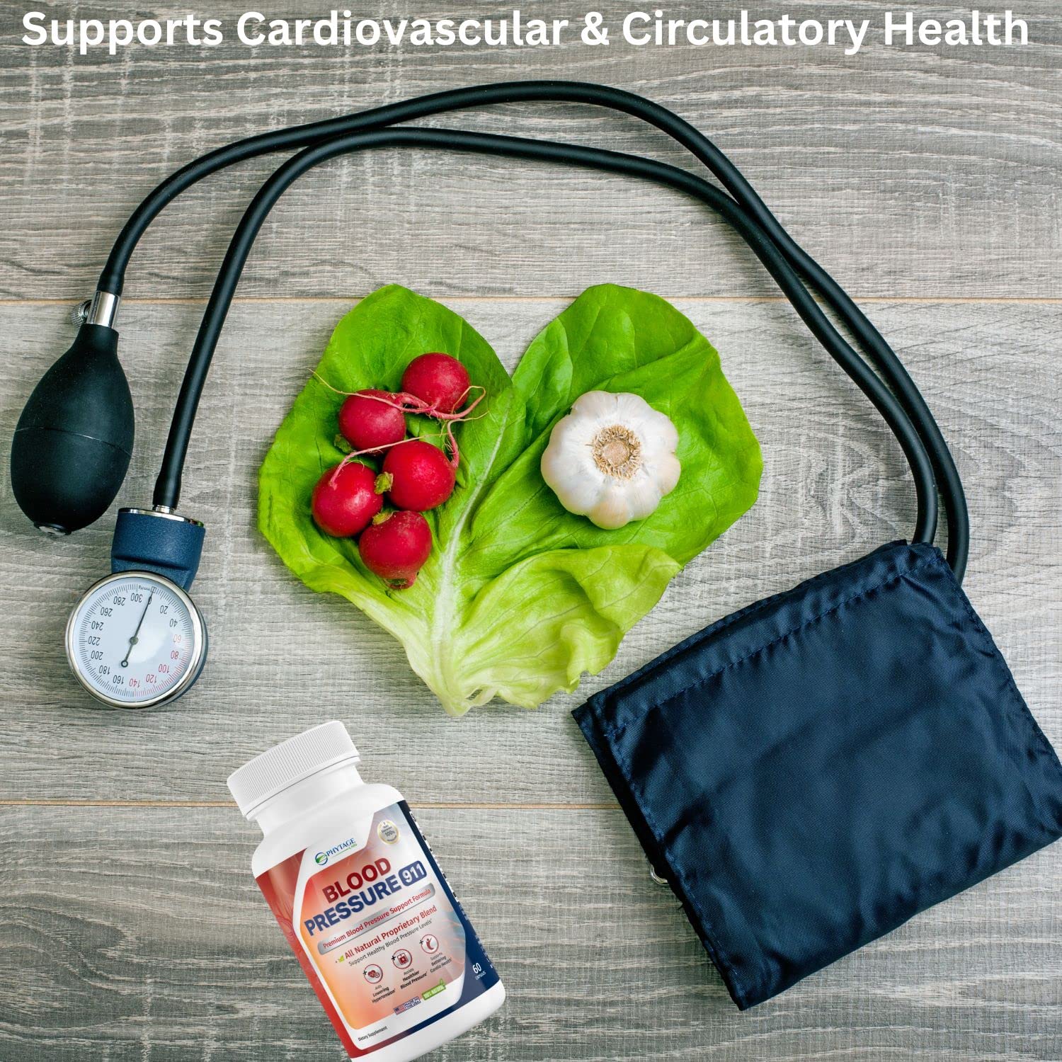 Phytage Labs Blood Pressure 911 Premium Supplement - BP Support Pills. 60 Capsules Phytage LabsAu supplements