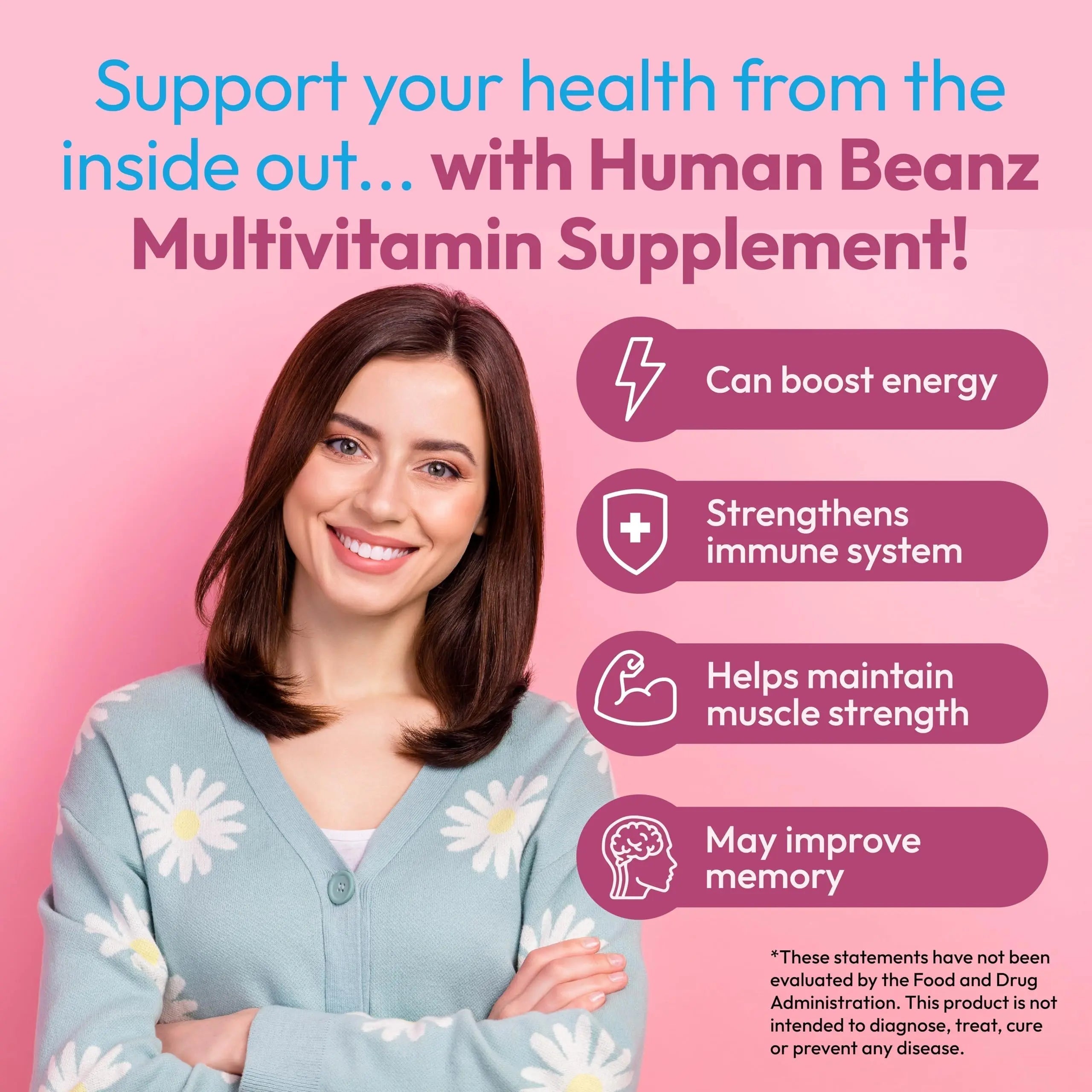 Human Beanz Multivitamin Jelly Bean Gummies with Zinc for Men and Women, Immune Support Dietary Supplements for Adults, Vegetarian Human BeanzAu supplements