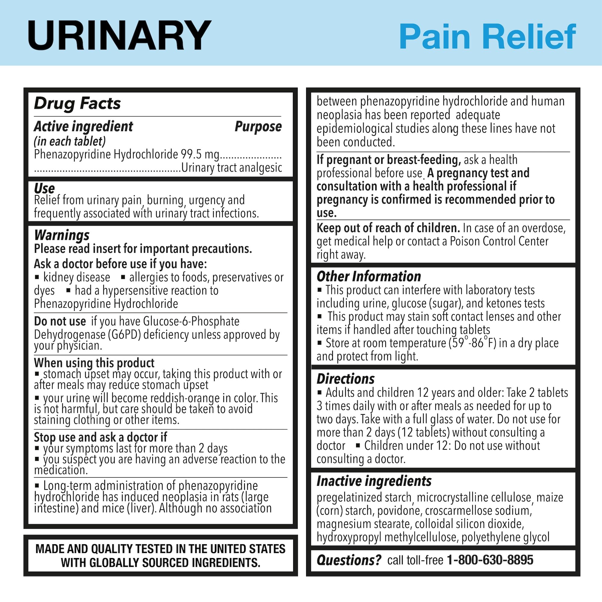 Puregen Labs Urinary Pain Relief | Phenazopyridine HCl 99.5mg Tablets | Maximum Strength OTC for Fast Relief of UTI Pain, Burning and Bladder discomfort – 72 Count Tablets P Puregen LabsAu supplements
