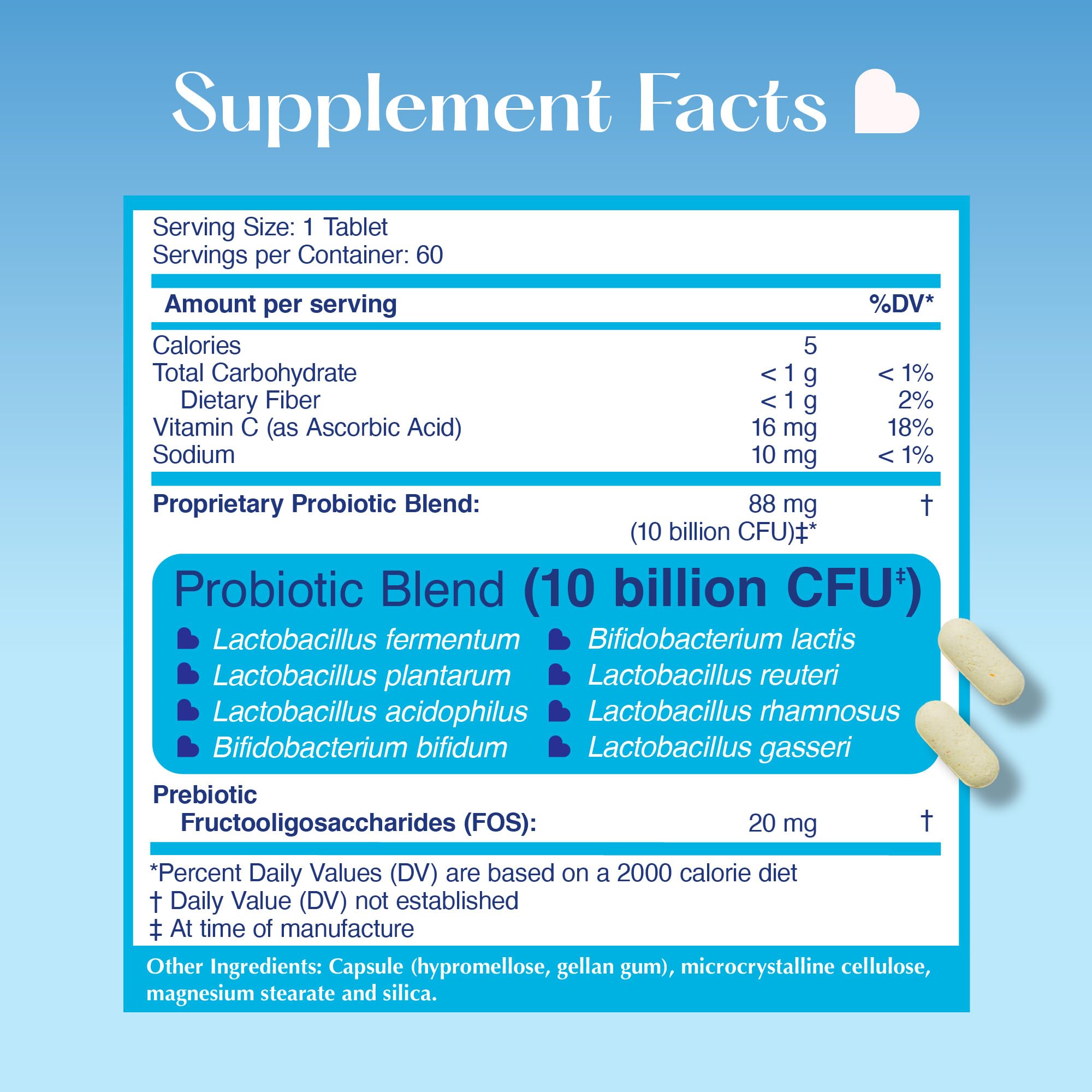 LOVEBUG Skinny Prebiotics and Probiotics for Women Digestive Health & Immune Support - 10 Billion CFU Probiotic Strains Gut Health, Gas, Constipation & Bloating, 60ct LOVEBUGAu supplements
