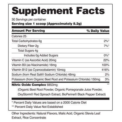 Snap Supplements USDA Organic Beet Root Powder, 3-in-1 Nitric Oxide Supplement Snap SupplementsUS supplements