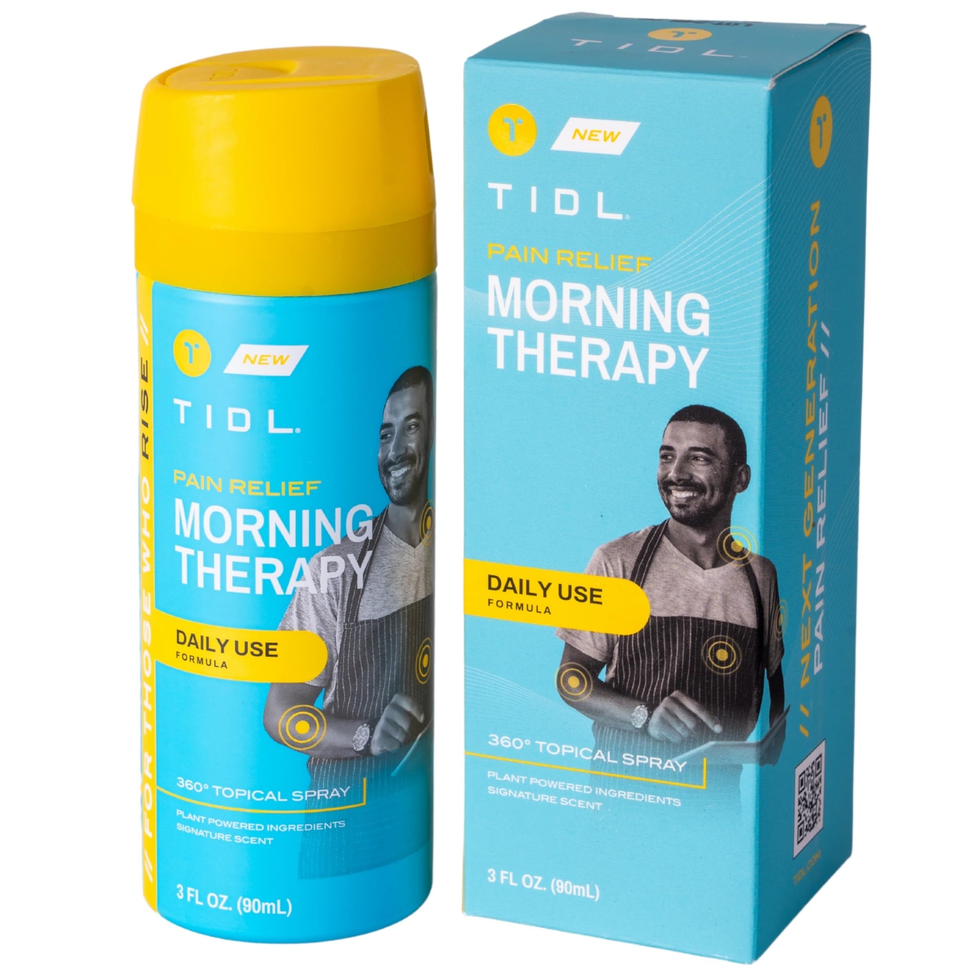 TIDL Pain Relief Spray, 3 Oz, Refreshing Morning Therapy for Muscle, Joint & Neck Pain Relief, Energizing, Plant-Based Menthol & Camphor Pain Reliever, Quick Drying Formula TIDLAu supplements