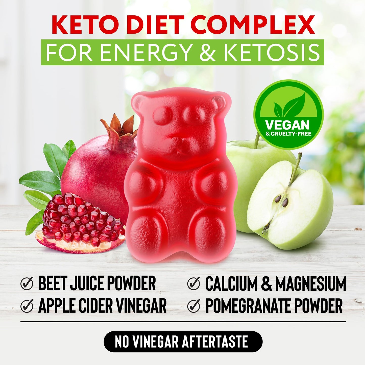 Keto ACV Gummies 1500 mg - ACV Keto Gummies for Weight Loss & Detox - Vegan Apple KETO BIOLOGYUS supplements