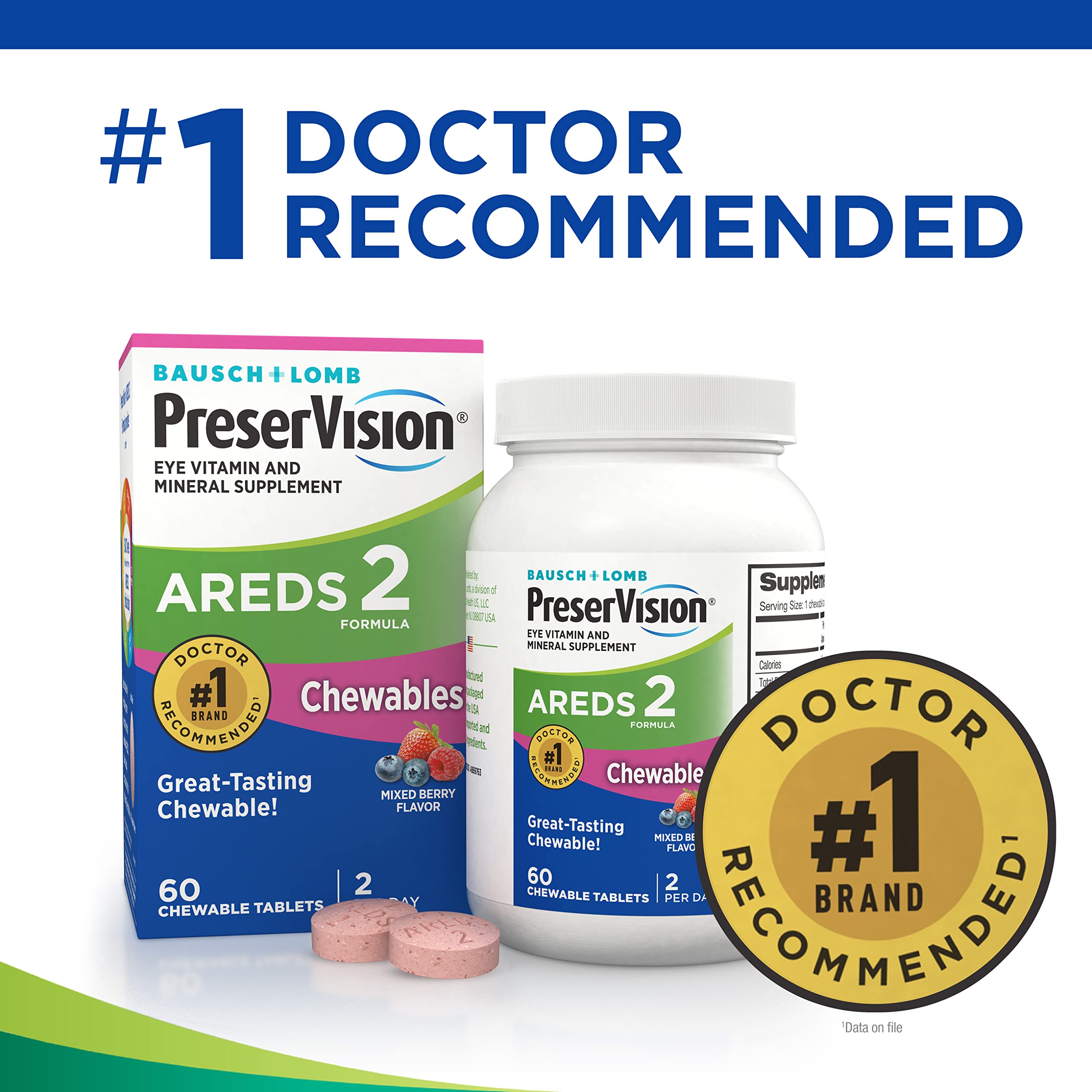 PreserVision AREDS 2 Eye Vitamin & Mineral Supplement, Contains Lutein PreserVisionAu supplements