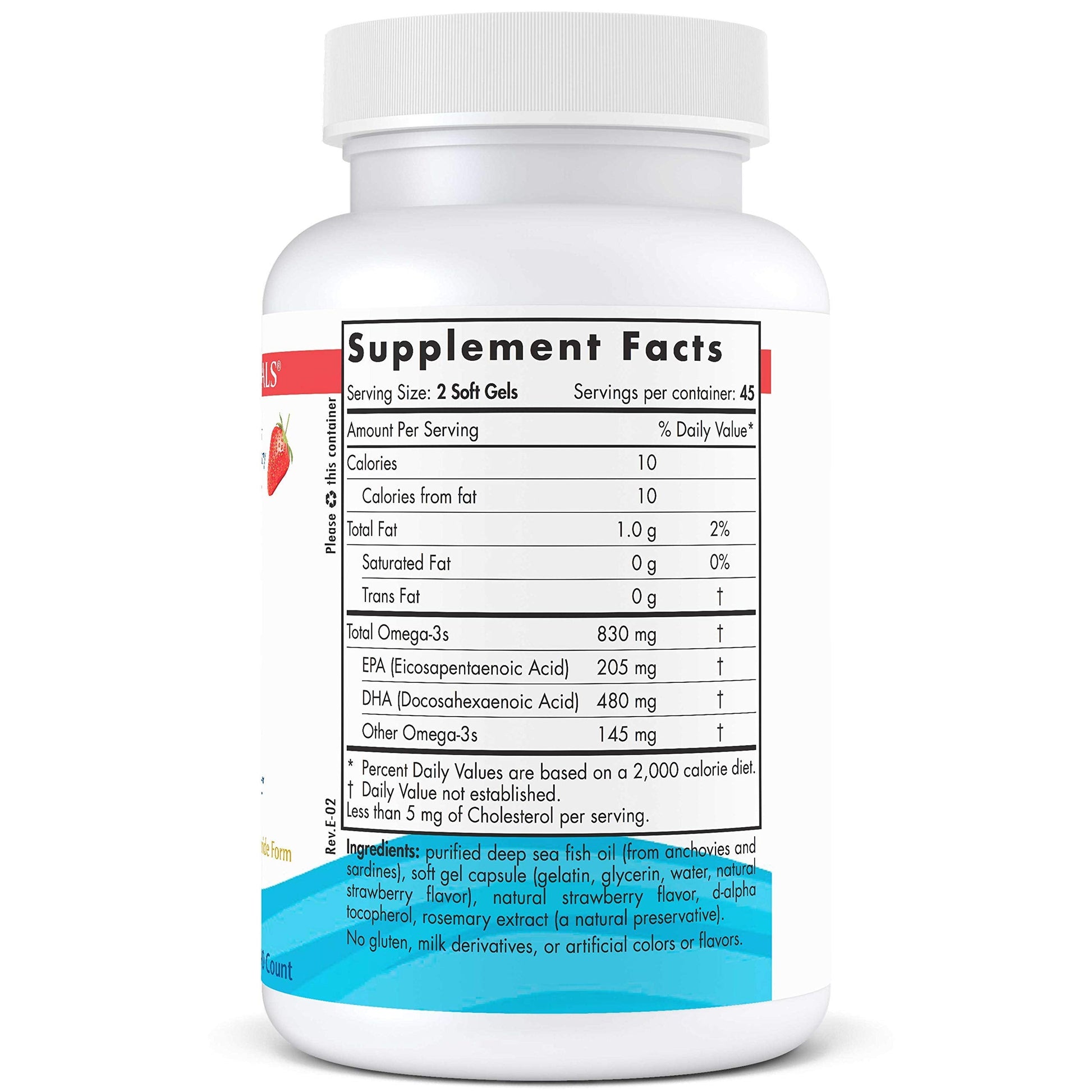 Nordic Naturals DHA, Strawberry - 90 Soft Gels - 830 mg Omega-3 - High-Intensity DHA Formula for Brain & Nervous System Support - Non-GMO - 45 Servings Nordic NaturalsAu supplements