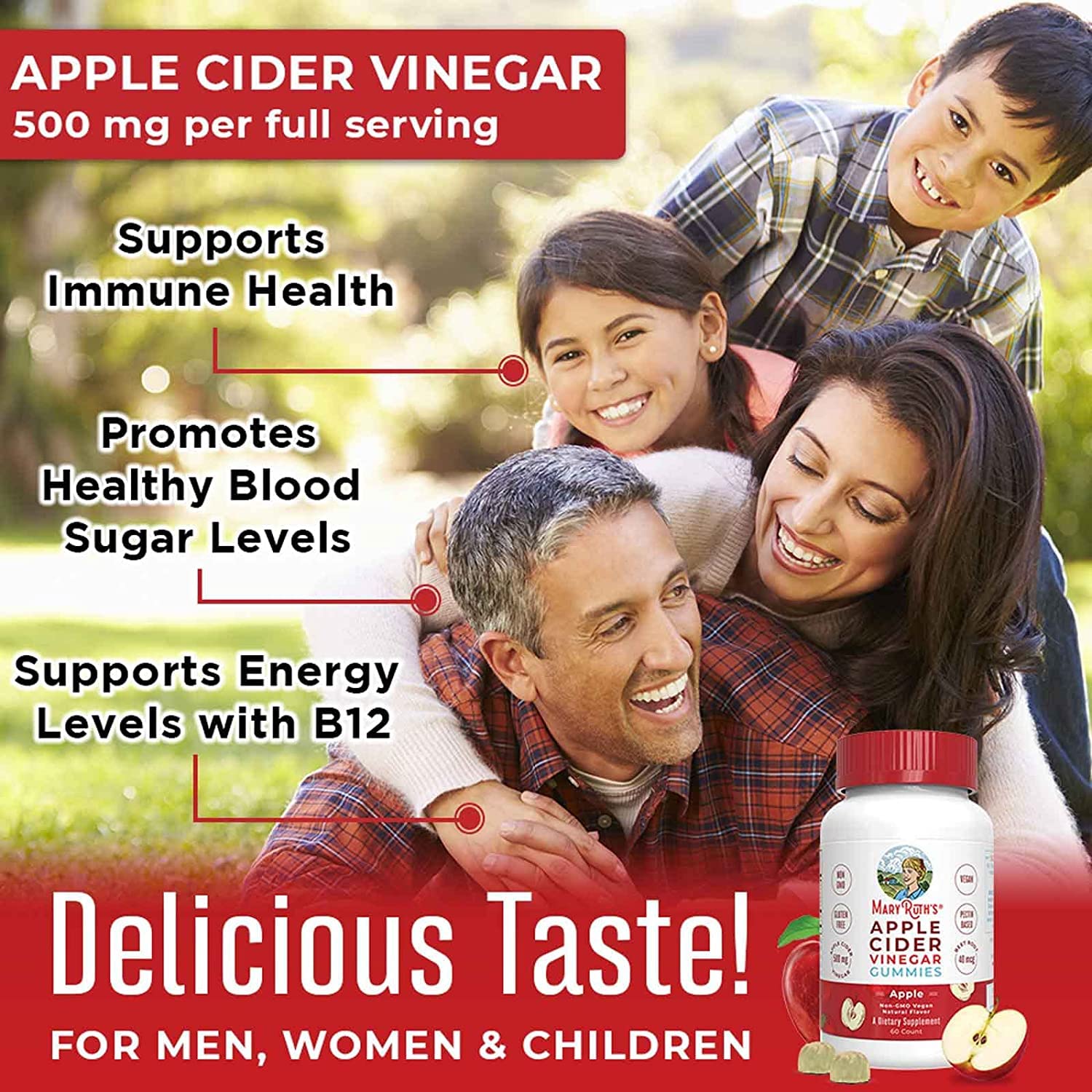 MaryRuth's Apple Cider Vinegar Gummies | ACV Gummies for Immune Support | Vegan MaryRuth OrganicsAu supplements