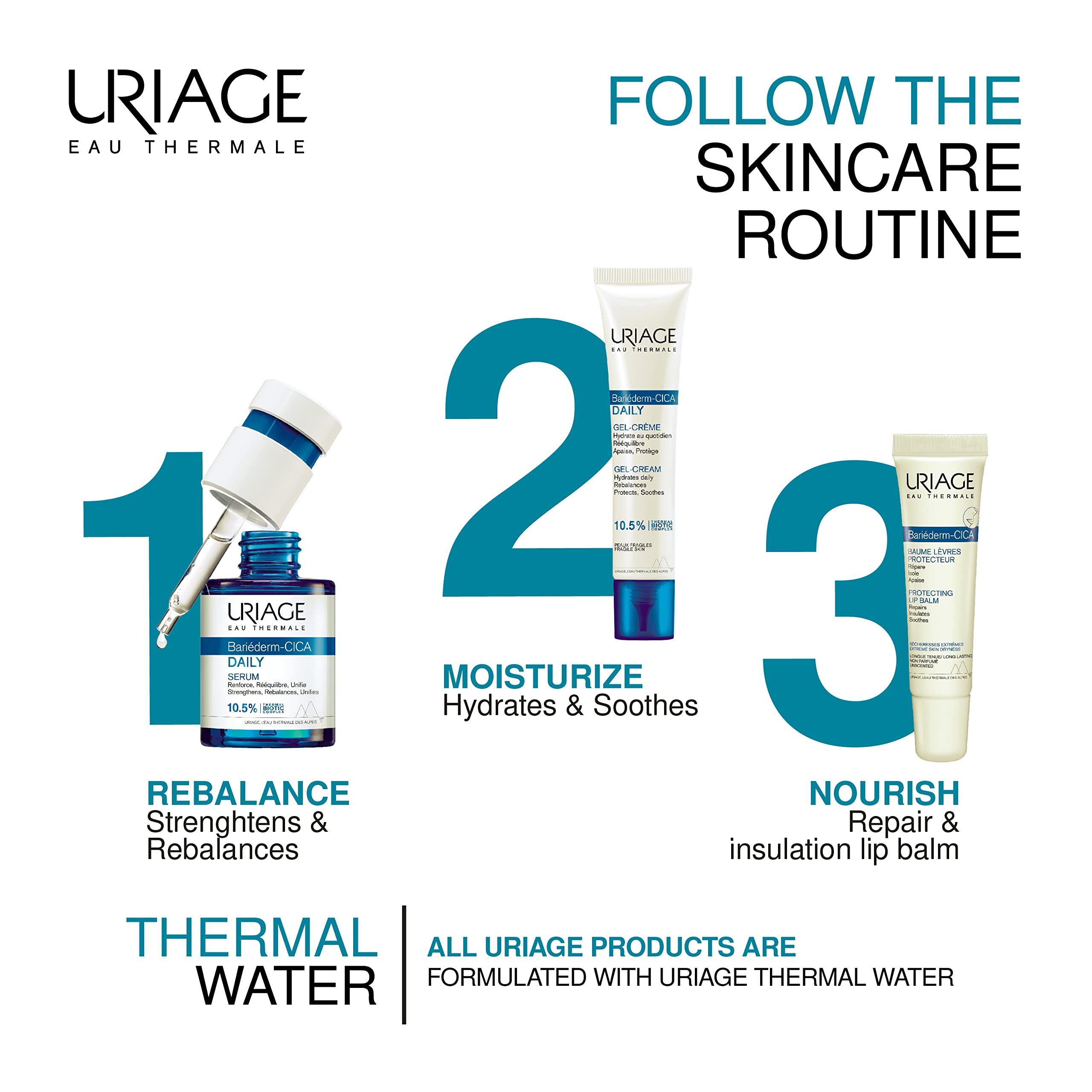 Uriage Bariéderm-cica Daily Serum 1 fl.oz. | Anti-Aging Face Serum that Prevents Fine UriageUS supplements