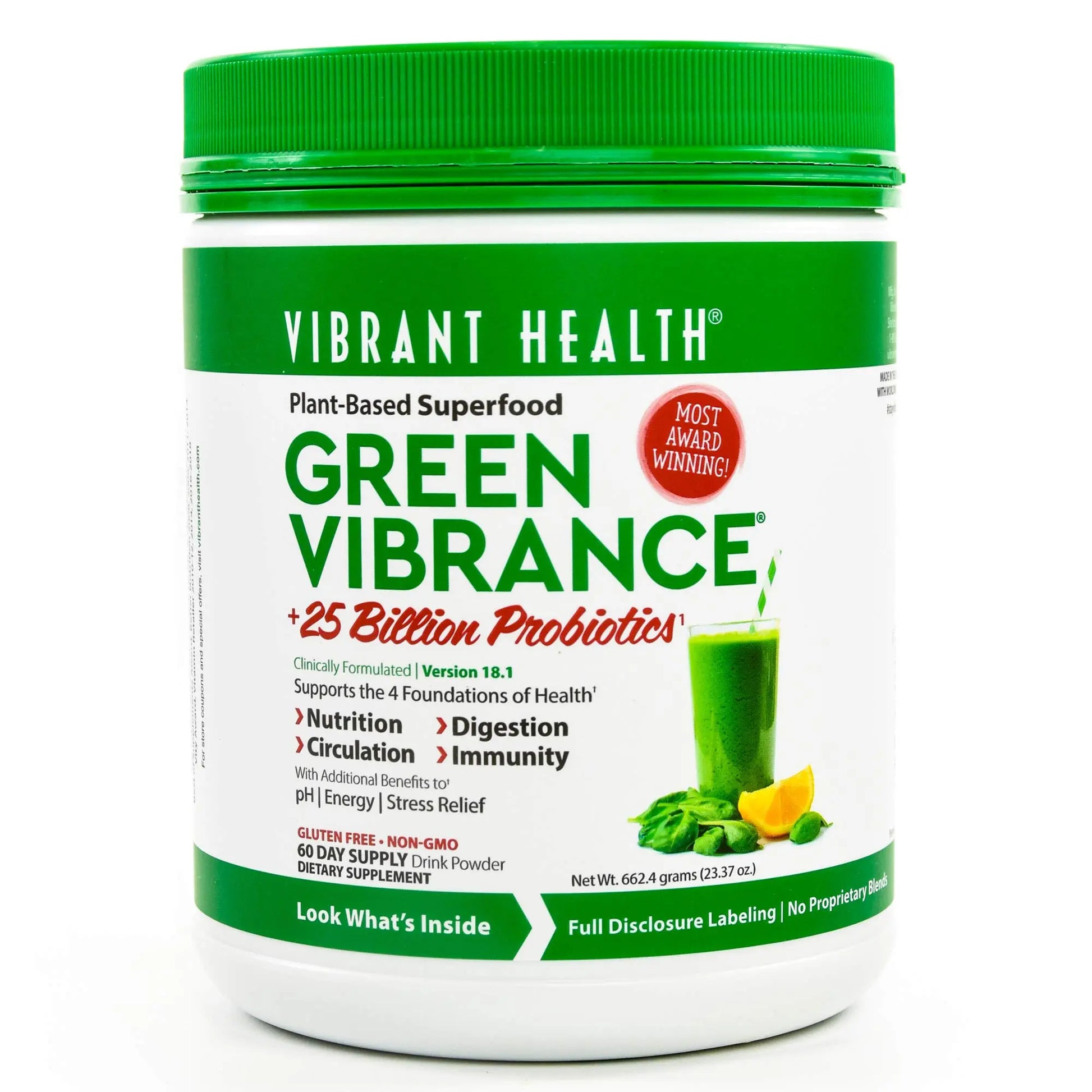 Vibrant Health Green Vibrance Powder, 23.28 oz Vibrant HealthAu supplements