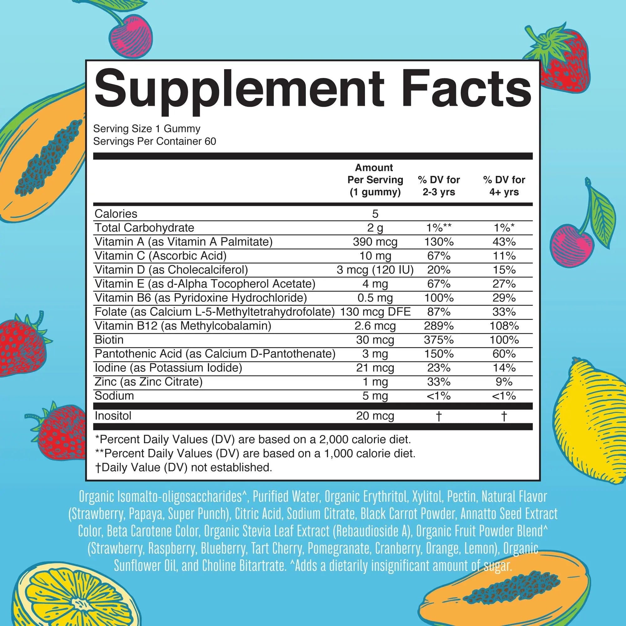 MaryRuth Organics Multivitamin and Probiotic Gummies (Strawberry) for Kids | Clean Label Project Verified® | Vitamins for Gut Health MARYRUTH'SAu supplements