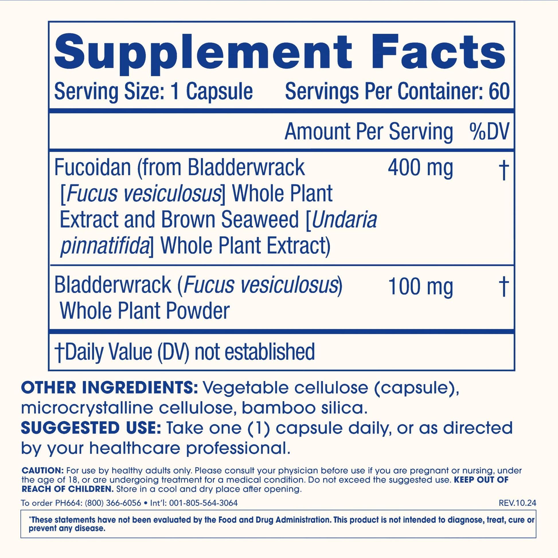 ProHealth Sirtuin 6 Activator | 60 Capsules | Fucoidan-Rich Seaweed Extract to Activate SIRT6 for Longevity, DNA & Cellular Support | Triple Lab-Tested, GMP-Manufactured in USA ProHealthAu supplements