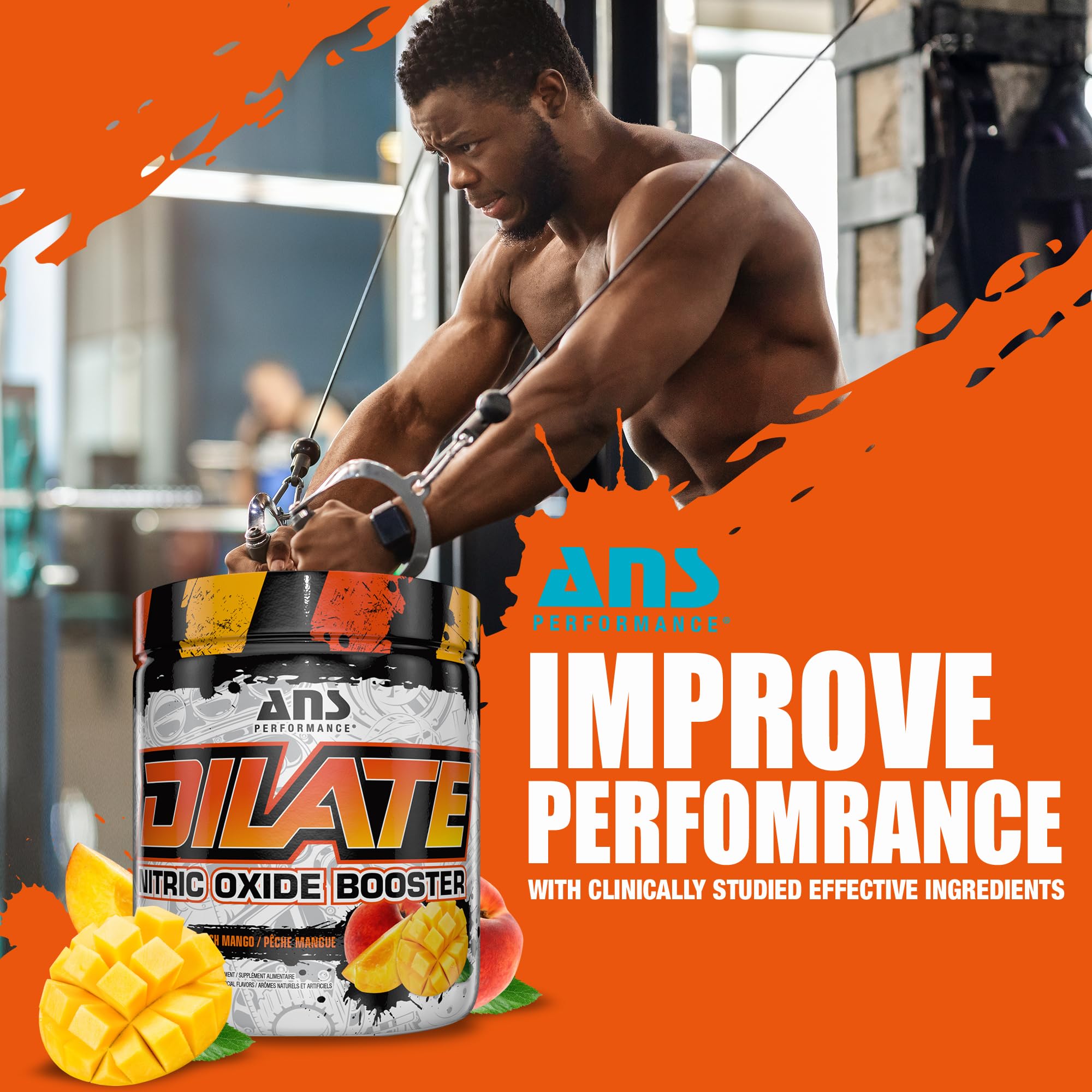 ANS Performance Dilate Pump PreWorkout Powder - Dietary Supplement - Maximizes ANS PerformanceAu supplements