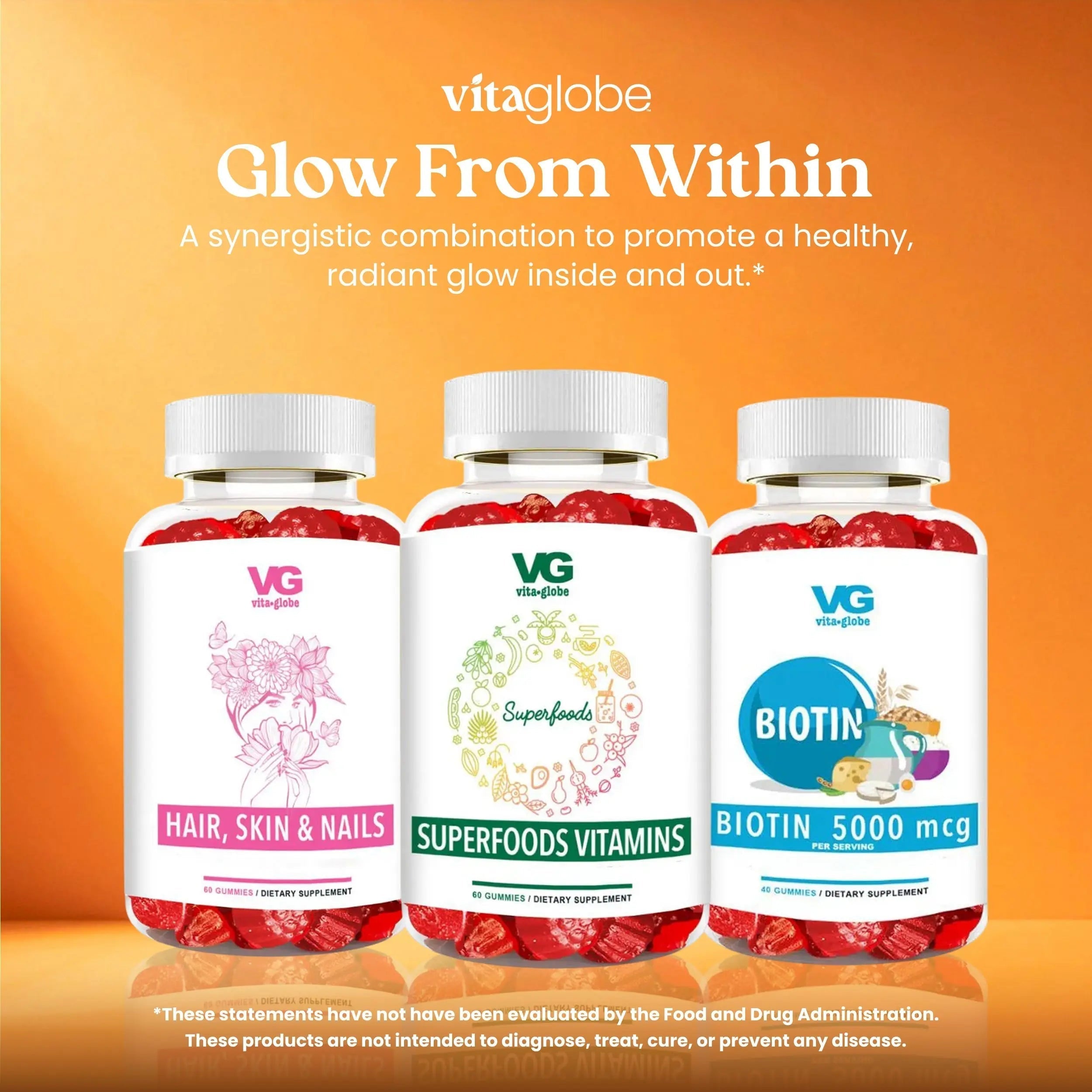 VITA GLOBE Superfood Gummy Vitamins – Immune Health & Antioxidant Support – Daily Wellness Gummies for Adults & Kids – Vegan VITA GLOBEAu supplements