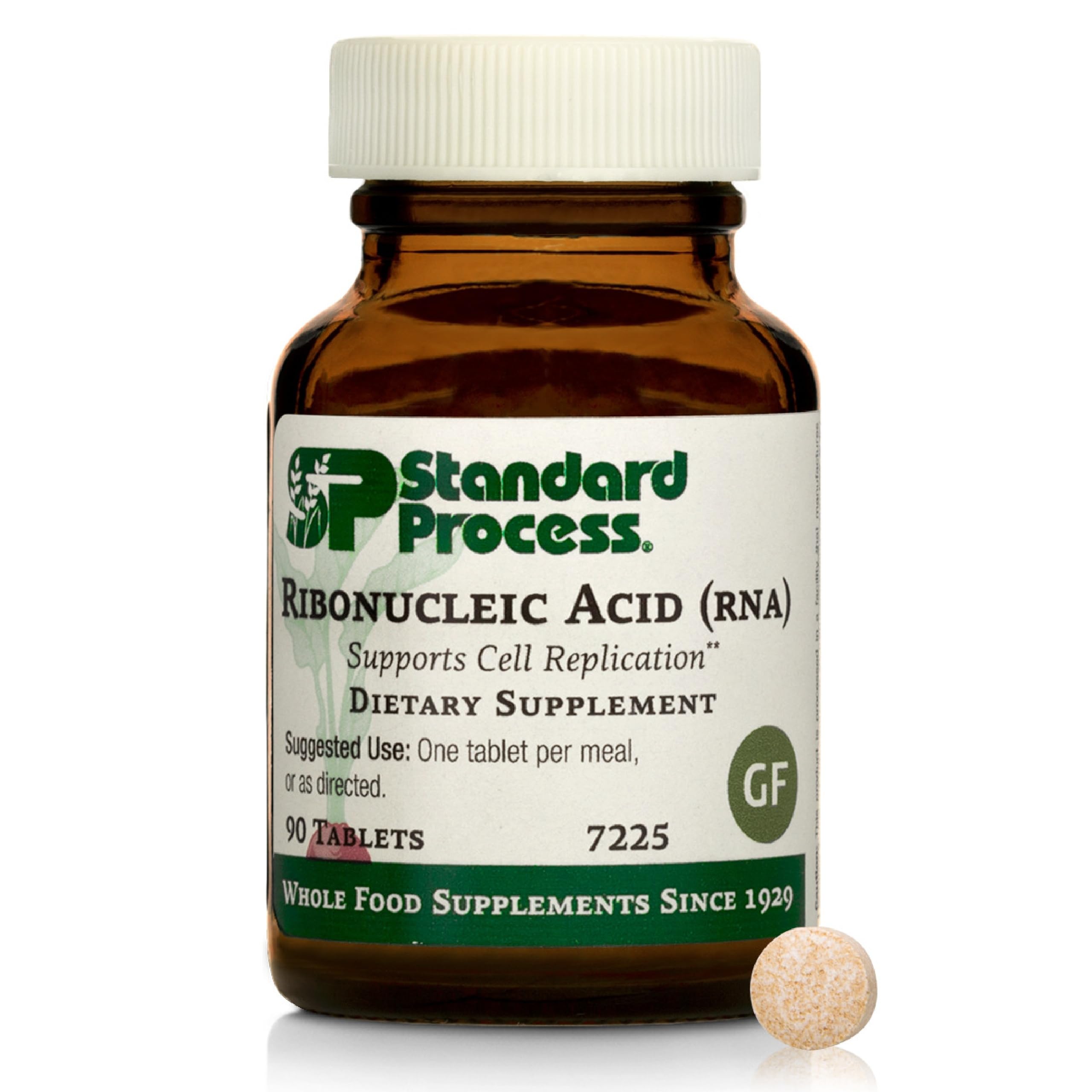 Standard Process Ribonucleic Acid RNA - Cell Development Support - Aids Protein Synthesis - Vegan, Gluten-Free, Non-Soy, & Non-Grain - 90 Tablets (90 Servings) Standard Process Inc.Au supplements