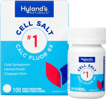 Hyland's Cell Salt No. 1 Calc Fluor 6X Tablets, Natural Relief of Colds, Hemorrhoids and Chapped Skin, Quick Dissolving Tablets, 100 Count Hyland'sAu supplements
