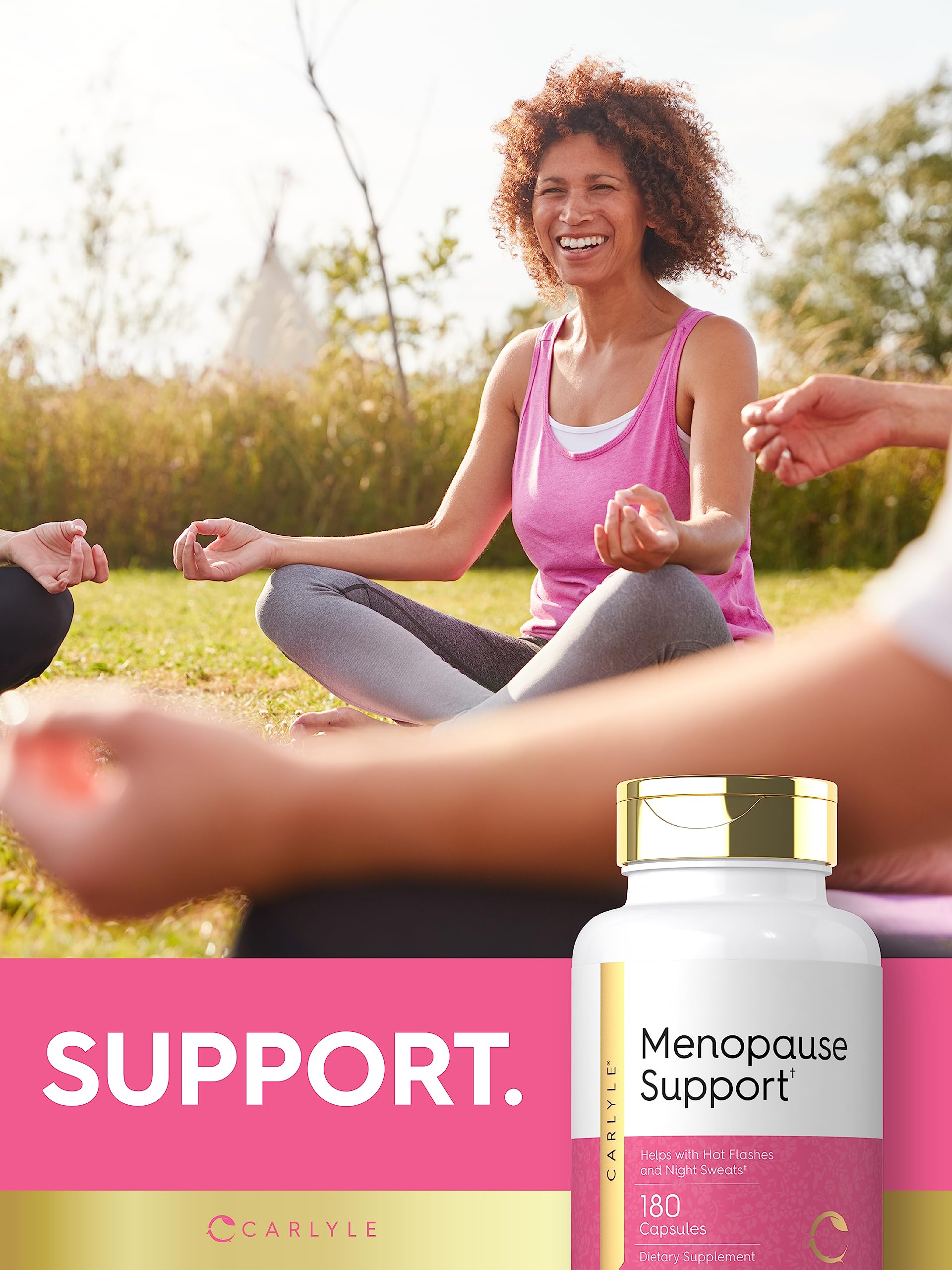 Carlyle Menopause Supplement for Women | 180 Capsules | Helps with Hot Flashes and Night Sweats | Non-GMO, Gluten Free Menopause Support CarlyleAu supplements