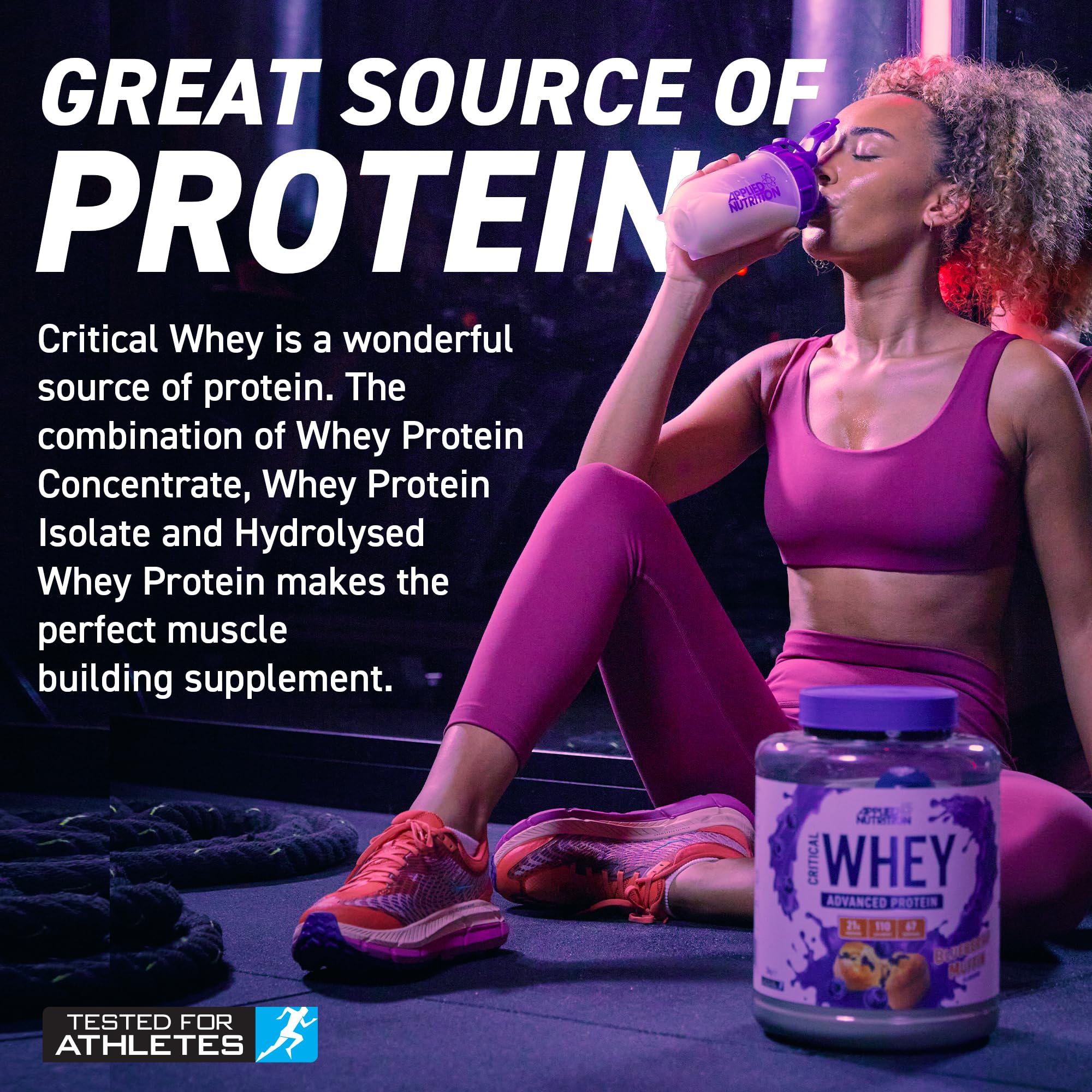 Applied Nutrition Critical Whey Protein Powder 2kg - High Protein Powder, Protein Milkshake Applied NutritionAu supplements