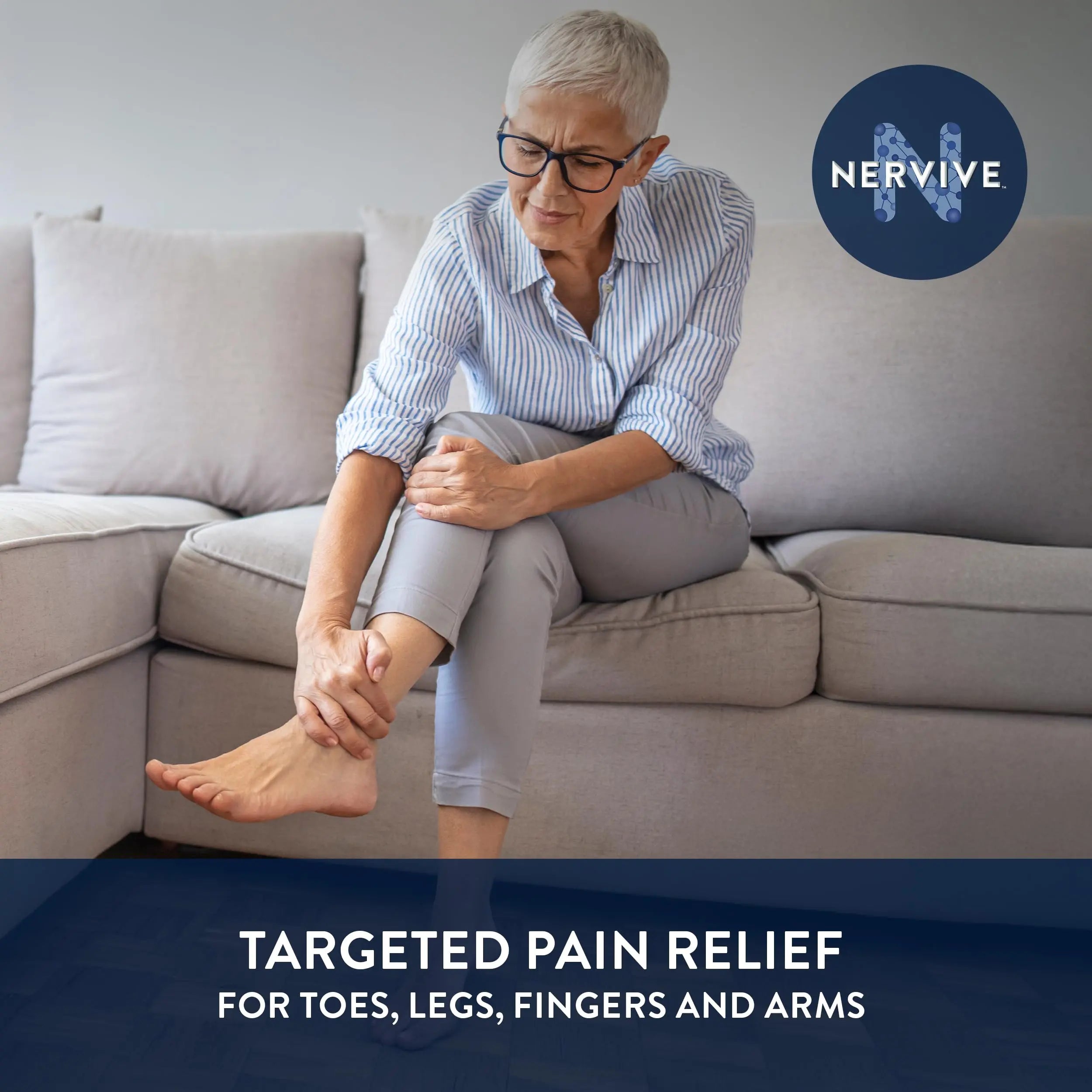Nervive Pain Relieving Spray, Lidocaine Spray, Nervive Pain Relief, Lidocaine Topical, Foot Pain, Leg Pain, Hand Pain, Max Strength Formula, for Hard to Reach Areas, 4.5oz NerviveAu supplements