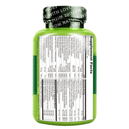 NATURELO One Daily Multivitamin for Women - Energy Support - Whole Food Supplement NATURELOUS supplements