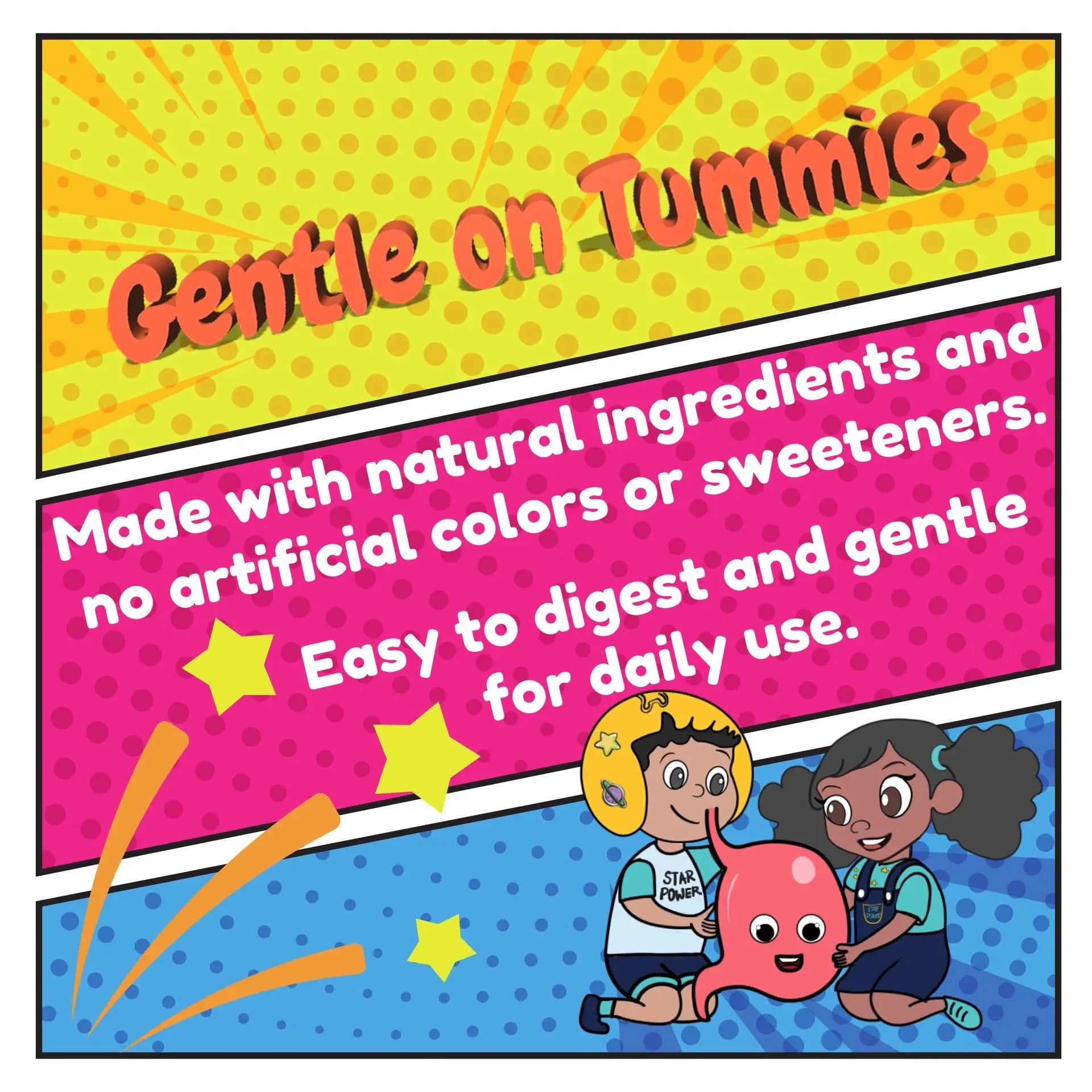 Stars Kids Multivitamin Gummies with Omega 3, Vitamins for Kids with A, B, C, D, Plant Based Multi Vitamins for Children, Manganese VitastarsAu supplements