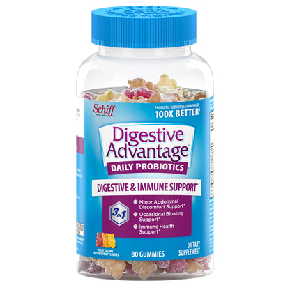 Vitafusion Fiber Well Sugar Free Fiber Supplement & Digestive Advantage Probiotic VitafusionUS supplements