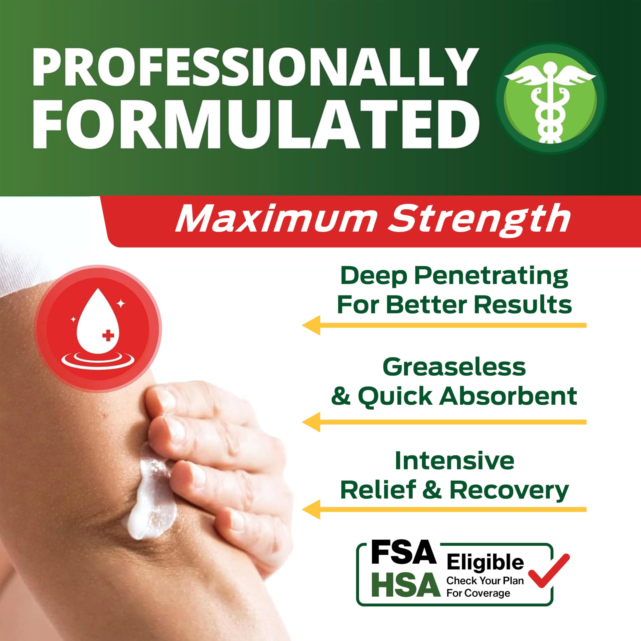 Owell Naturals Deep Penetrating Pain Relief Cream, Maximum Strength Formula for Joints & Muscles, Lower Back, Knees, Hands, Legs, Ankle – Fast Acting Comfort, 7 oz Owell NaturalsAu supplements