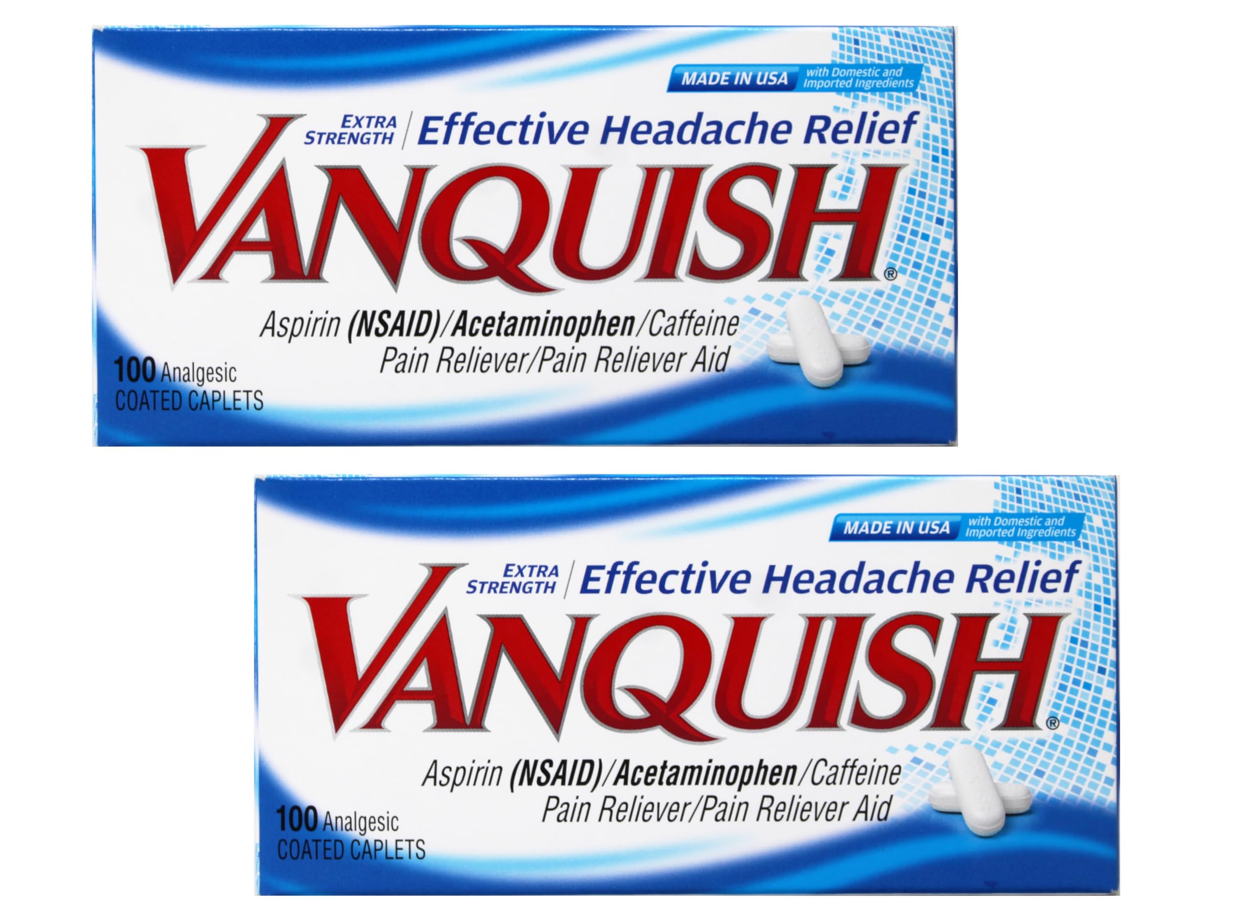 Vanquish Pain Reliever, 100 Count (Pack of 2) VanquishAu supplements