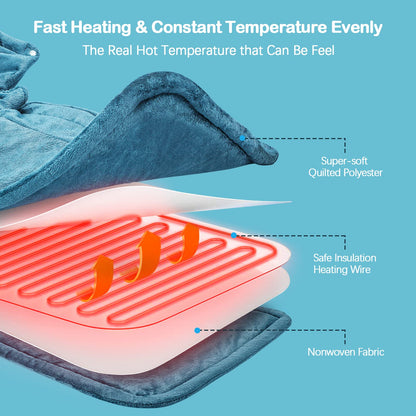 NIUONSIX Heating Pad for Neck and Shoulders 2lb Weighted Neck Heating Pad for Pain NIUONSIXUS supplements