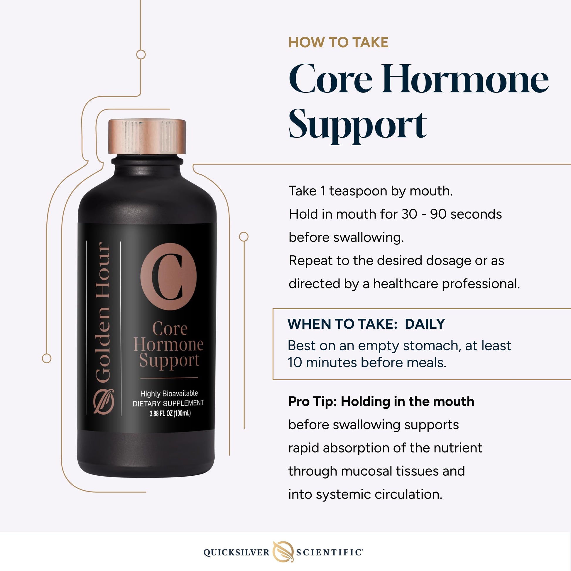 Quicksilver Scientific Core Hormone Support 3.88 fl oz (100ml) Quicksilver ScientificUS supplements
