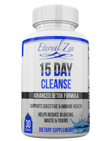 Eternal Zen 15 Day Colon Cleanser Detox with Extra Strength Herbs, Senna is a Fast Acting Eternal ZenUS supplements