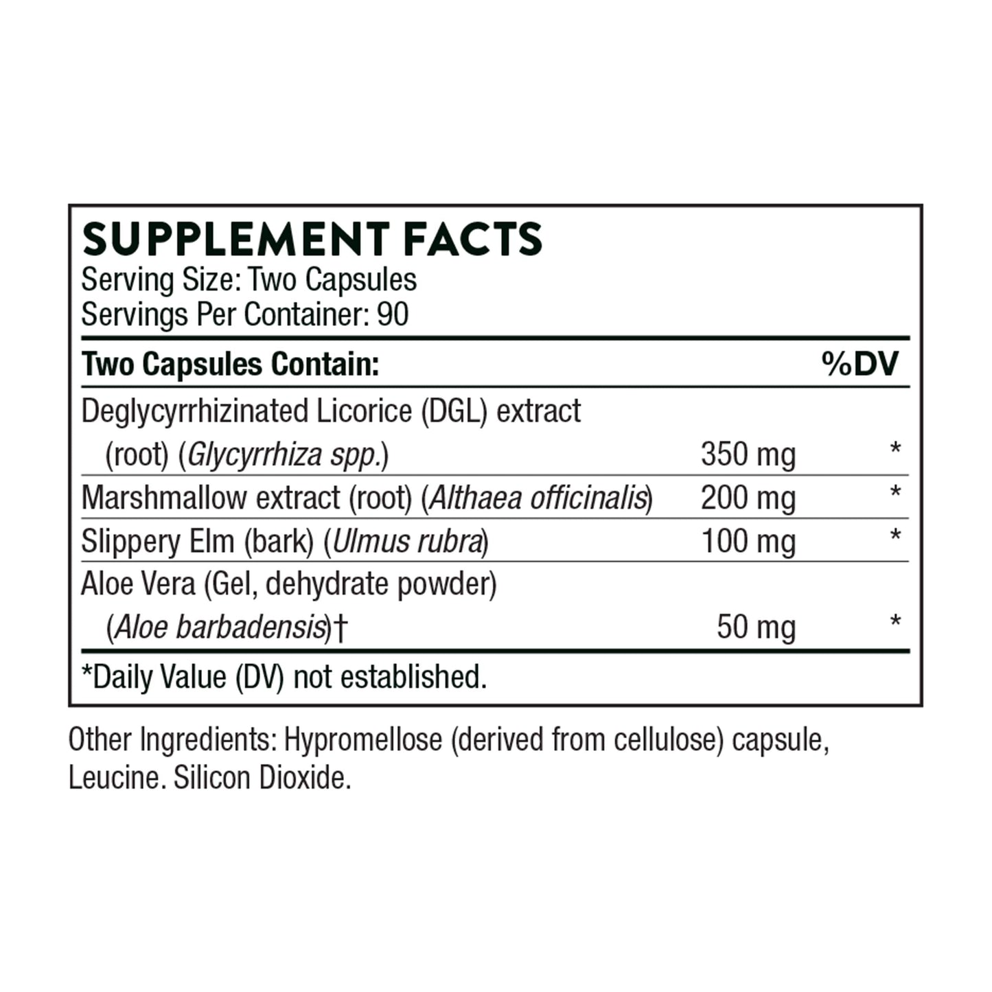 Thorne GI Relief - Digestion Supplement Supports Gut Health & Bloating Relief - Made with Marshmallow Root Extract & Digestive Enzymes - 180 Capsules - 90 Servings ThorneUS supplements