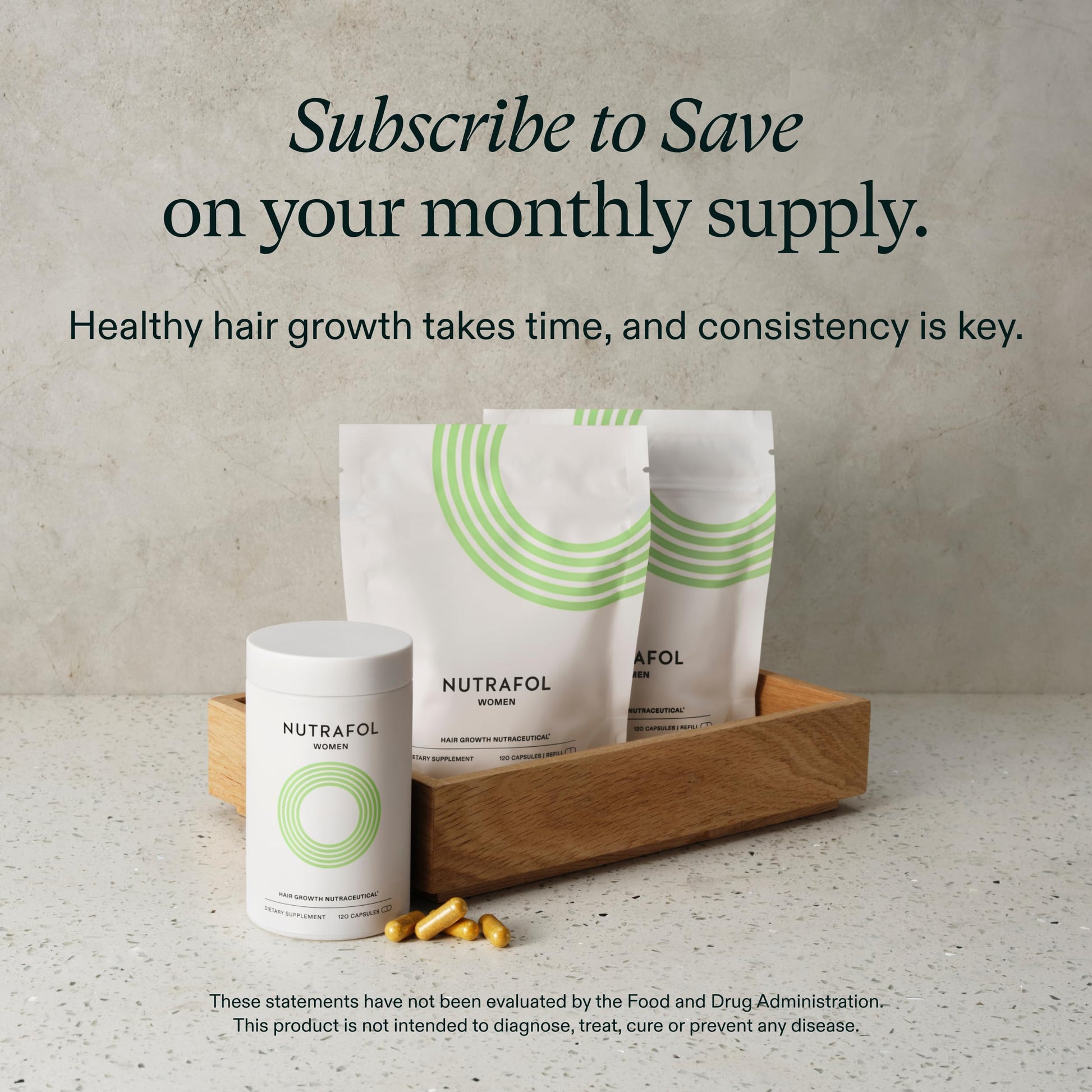 Nutrafol Women's Hair Growth Supplements, Ages 18-44, Clinically Proven for Visibly Thicker and Stronger Hair, Dermatologist Recommended - 1 Month Supply NutrafolUS supplements