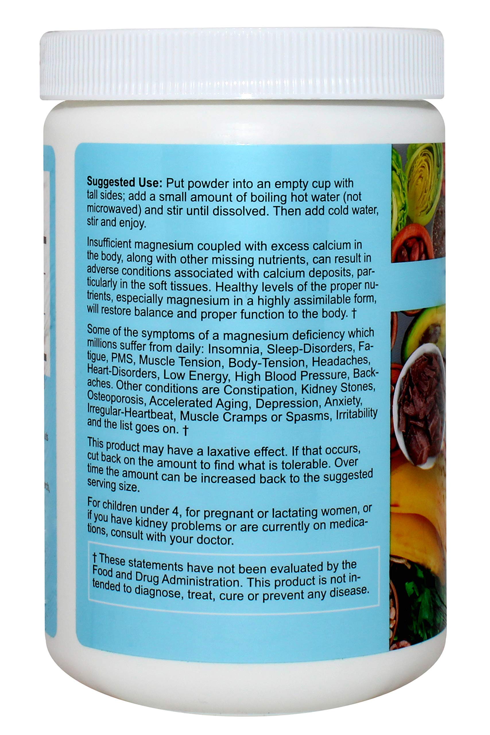 Magnesium Supreme (Original Plain Unflavored) Better Sleep, Relaxation Natural Magnesium Supplement, Non-GMO, Gluten Free, Vegan Formula. 12oz 75 Servings Peter's ChoiceAu supplements