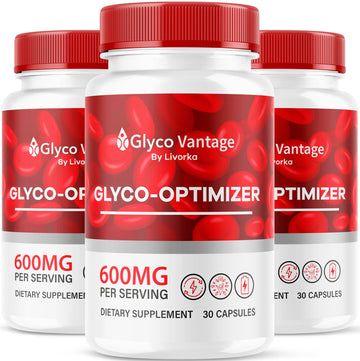 (3 Pack) Glyco Vantage Glyco Optimizer, Glyco Vantage, Glyco Vantage Capsules, Glyco Vantage Joint Optimizer, GlycoVantage Glyco Optimizer Pills, Glyco Vantage Support, 90 Capsules For 3 Months LIVORKAAu supplements