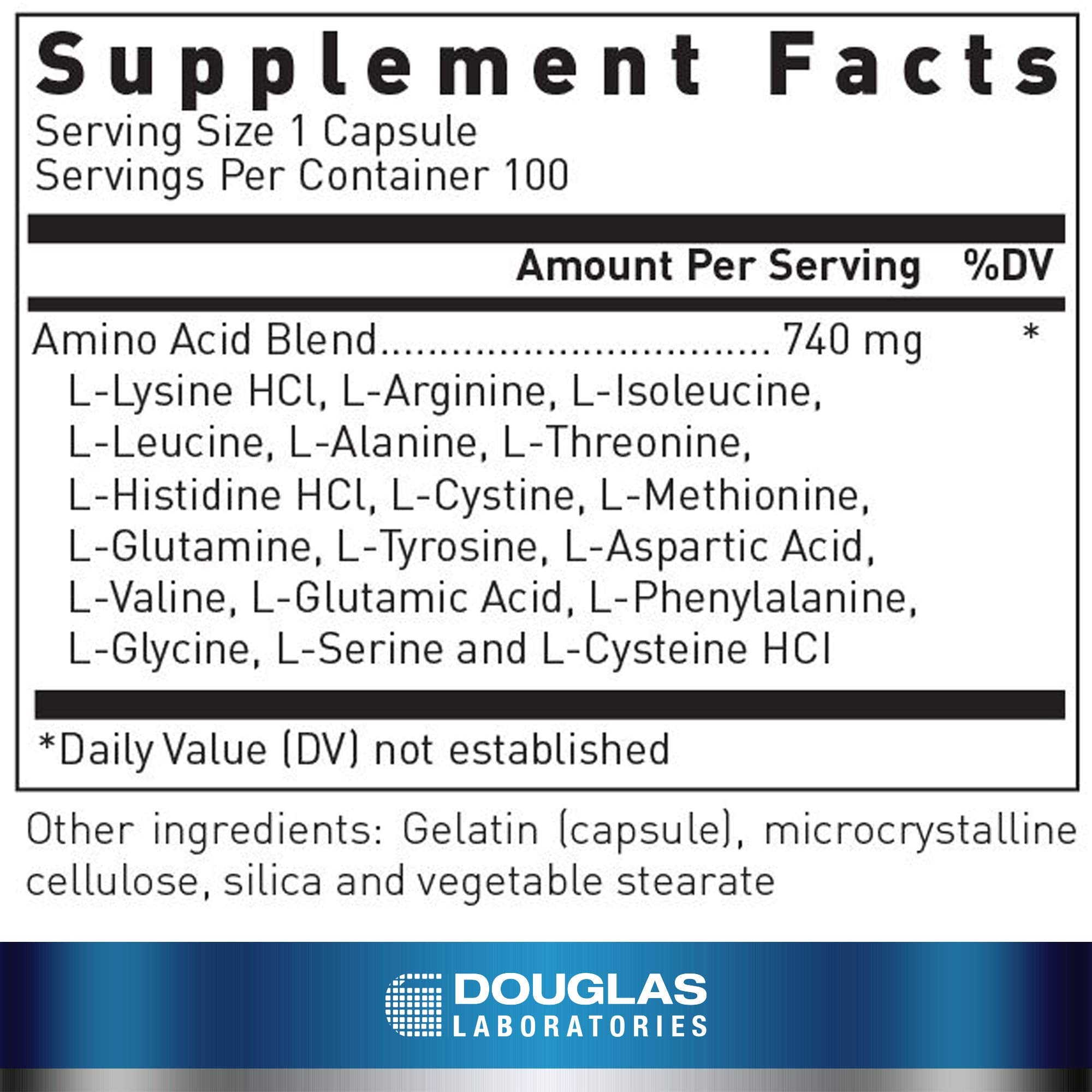 Douglas Laboratories Aminoblend | Nutritionally Balanced Mixture of Amino Acids | 100 Capsules Douglas LaboratoriesAu supplements