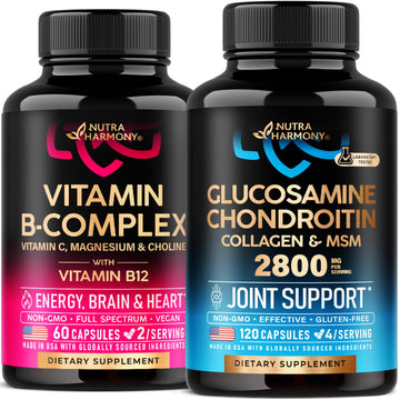 NUTRAHARMONY Vitamin B Complex & Glucosamine Chondroitin Capsules NUTRAHARMONYAu supplements