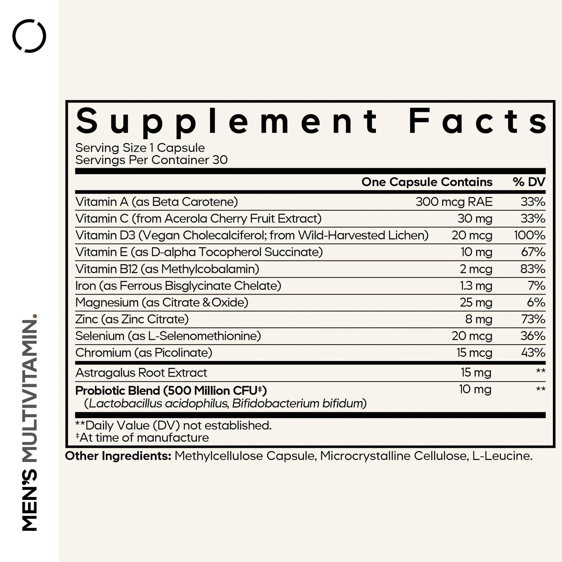 Codeage Men's Multivitamin - Daily Vitamins for Men with Vitamin A, C, D3, E, B12, Magnesium, Zinc, Iron, Chromium CodeageAu supplements