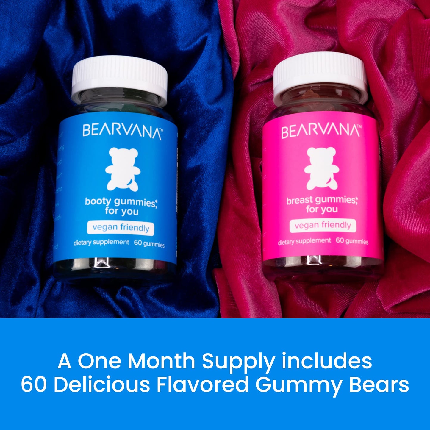 BEARVANA Gummies Combo Pack - Chest and Bum Gummies - Workout Aid - Women’s BEARVANAUS supplements
