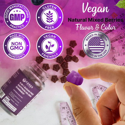 Premium Saffron Extract 88.5mg** Gummy - Appetite Control, Eye Support, Boost Energy Ceres NatureUS supplements