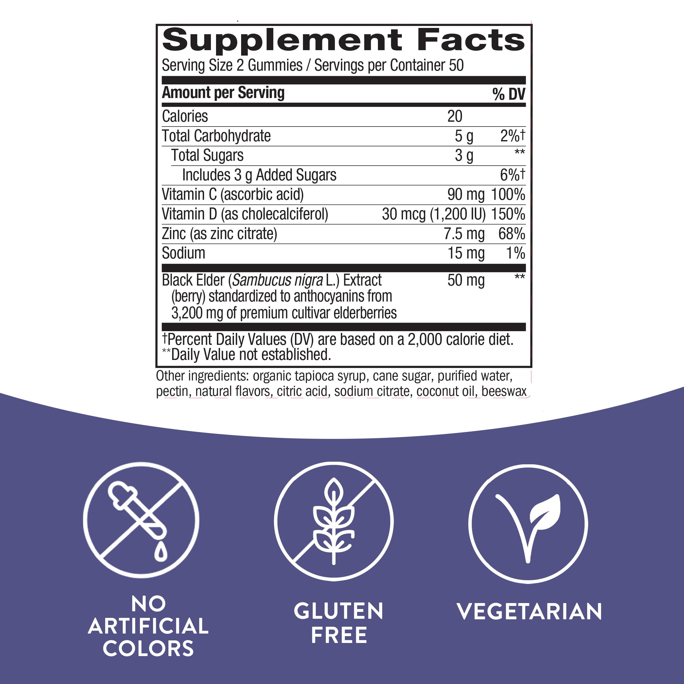 Nature's Way Sambucus Elderberry Gummies - Immune Support Supplement for Kids Nature's WayAu supplements