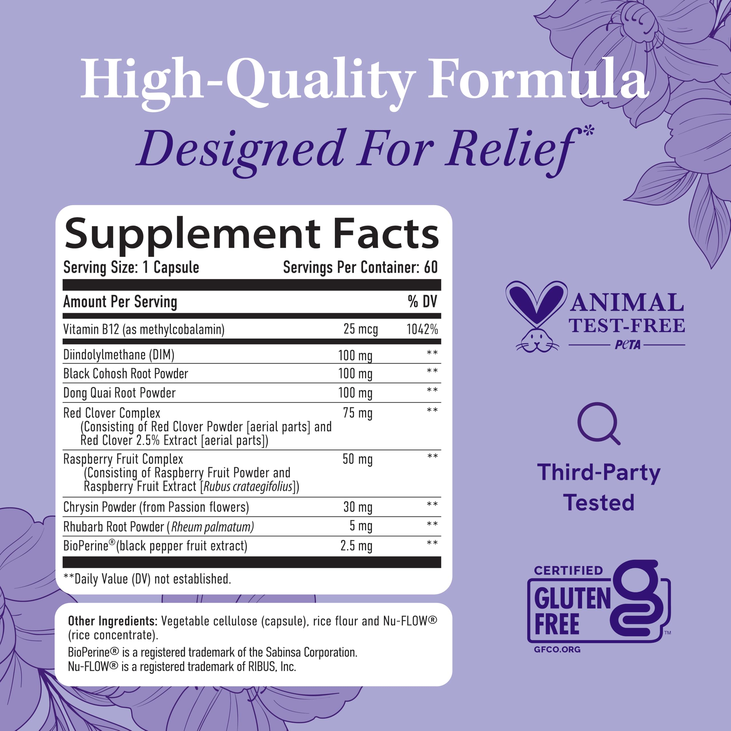 Menopause Supplements for Women Hot Flashes & Night Sweats | Hormone Balance, Menopause Relief for Women & Perimenopause Support | With Black Cohosh, DIM & Red Clover | 60 Ct (2 Month Supply) SMNutritionAu supplements