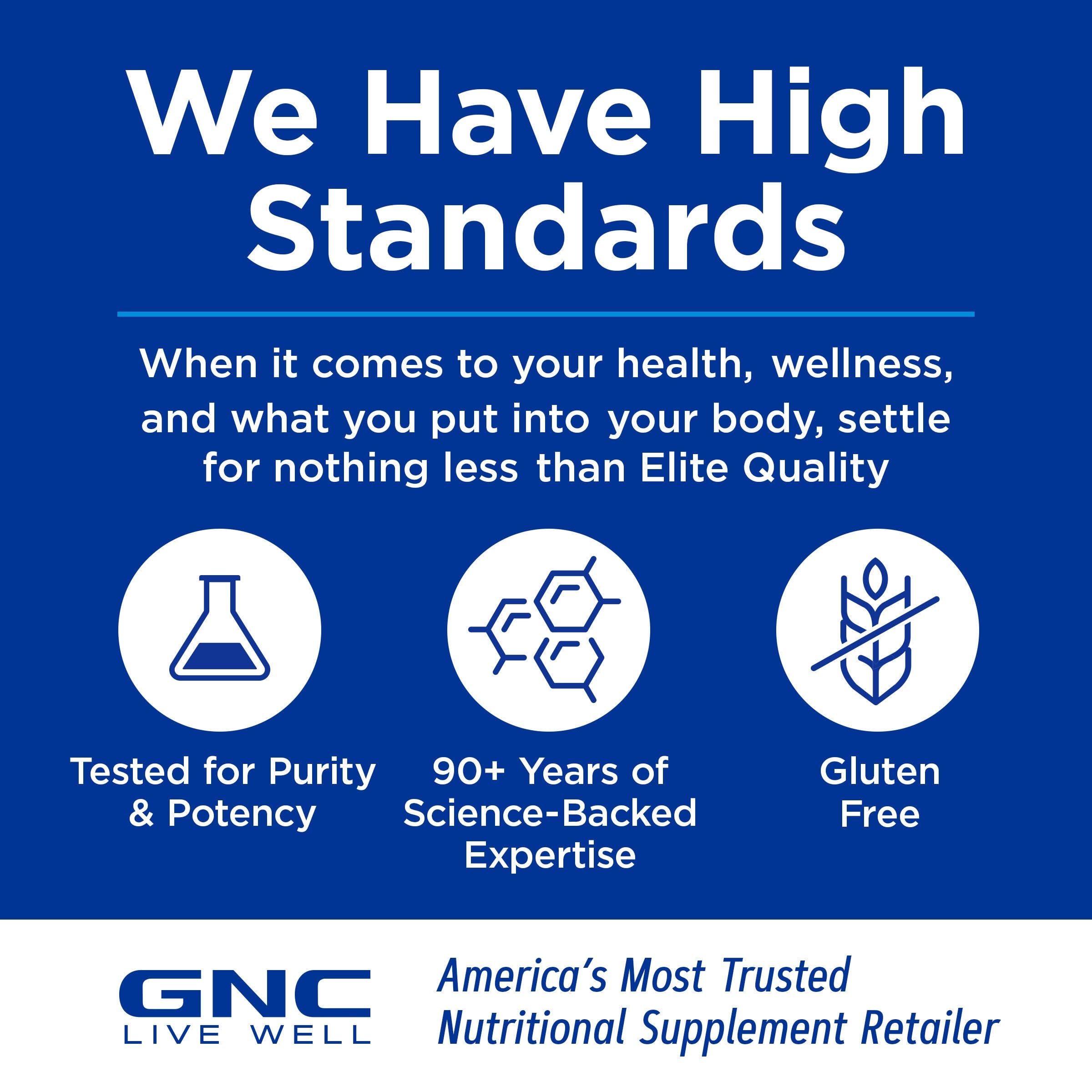 GNC Preventive Nutrition NMN, 150 mg, NAD+ Booster Supplement for Cellular Energy & DNA Repair, Anti-Aging Support, 60 Capsules, Gluten Free, 60 svg GNCAu supplements