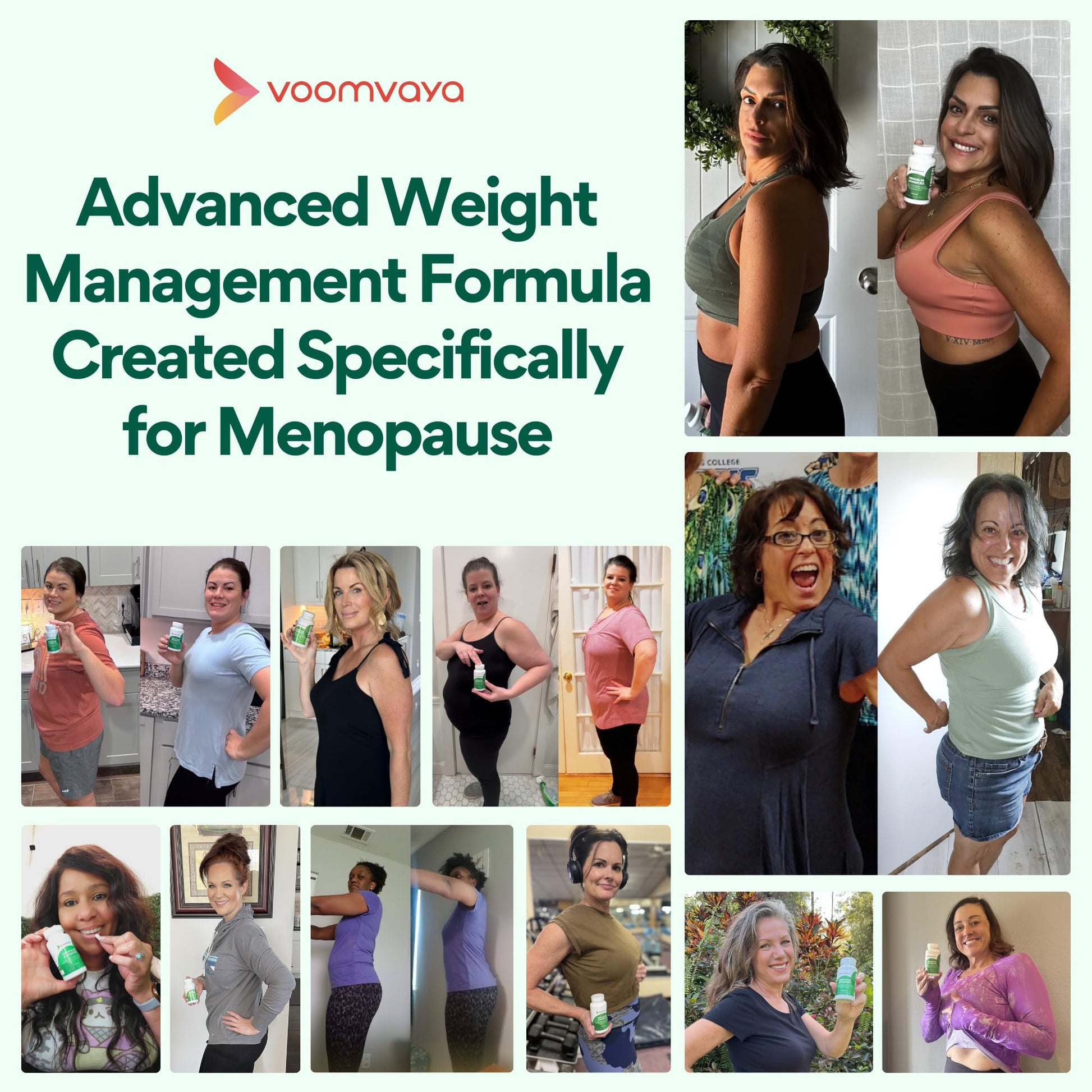 VoomVaya MenoSlim Advanced Menopause Weight Loss for Women – Menopause & Perimenopause Supplement for Women – Supports Healthy Metabolism & Overall Wellness – 60 Capsules VoomVayaAu supplements