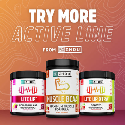 Zhou Nitric Oxide with L Arginine, Citrulline Malate, AAKG and Beet Root | Powerful N.O. Zhou NutritionUS supplements