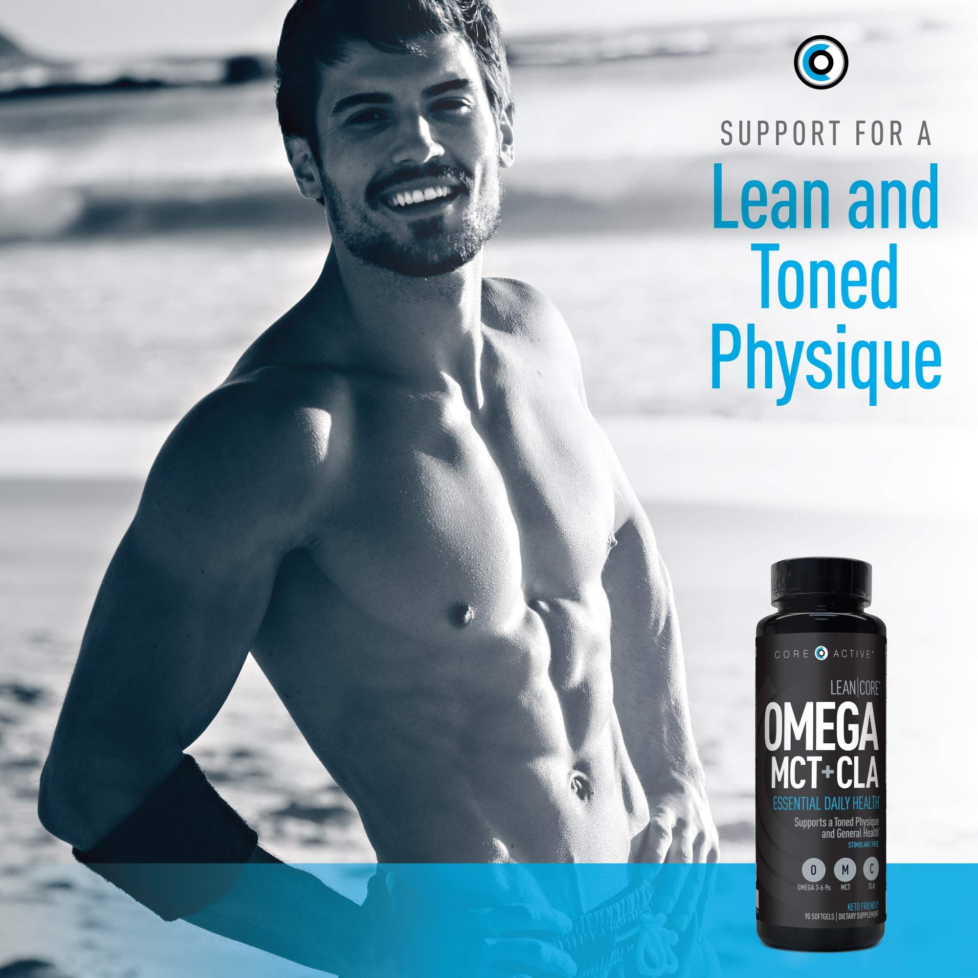 Lean CORE Omega MCT + CLA - Stimulant Free Health Formula, Lean Muscle & Toned (CORE)ACTIVEUS supplements