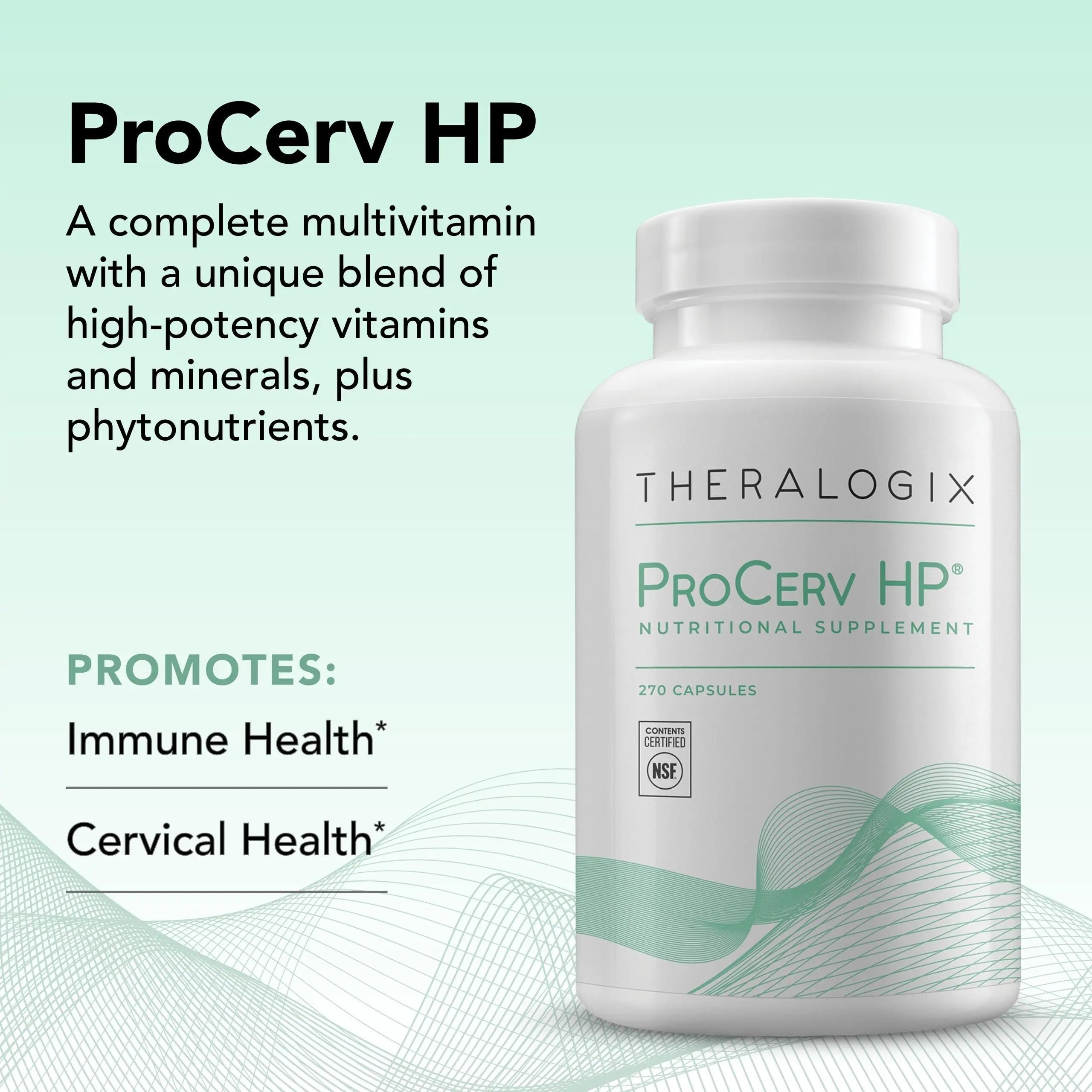 Theralogix ProCerv HP High-Potency Multivitamin - 90-Day Supply - Support for Women & Men - Immune Support Supplement TheralogixAu supplements