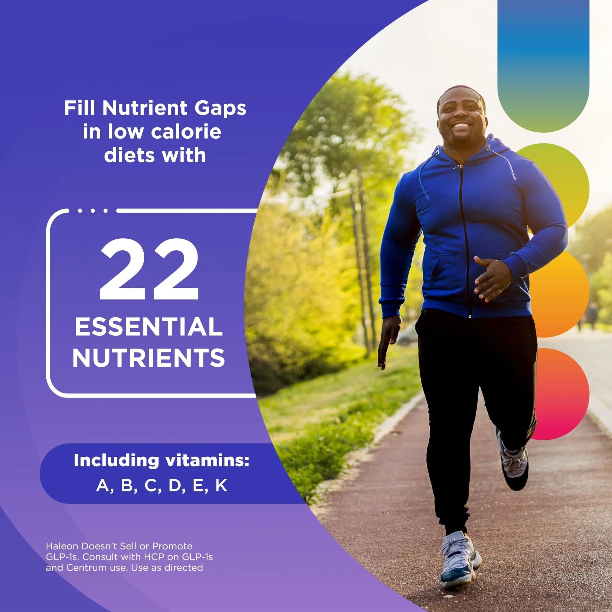 Centrum Nutrient Replenish GLP-1 Nutrition Support Multivitamin for Whole Body Health and Appearance - 180 Tablets, 6 Month Supply CentrumAu supplements